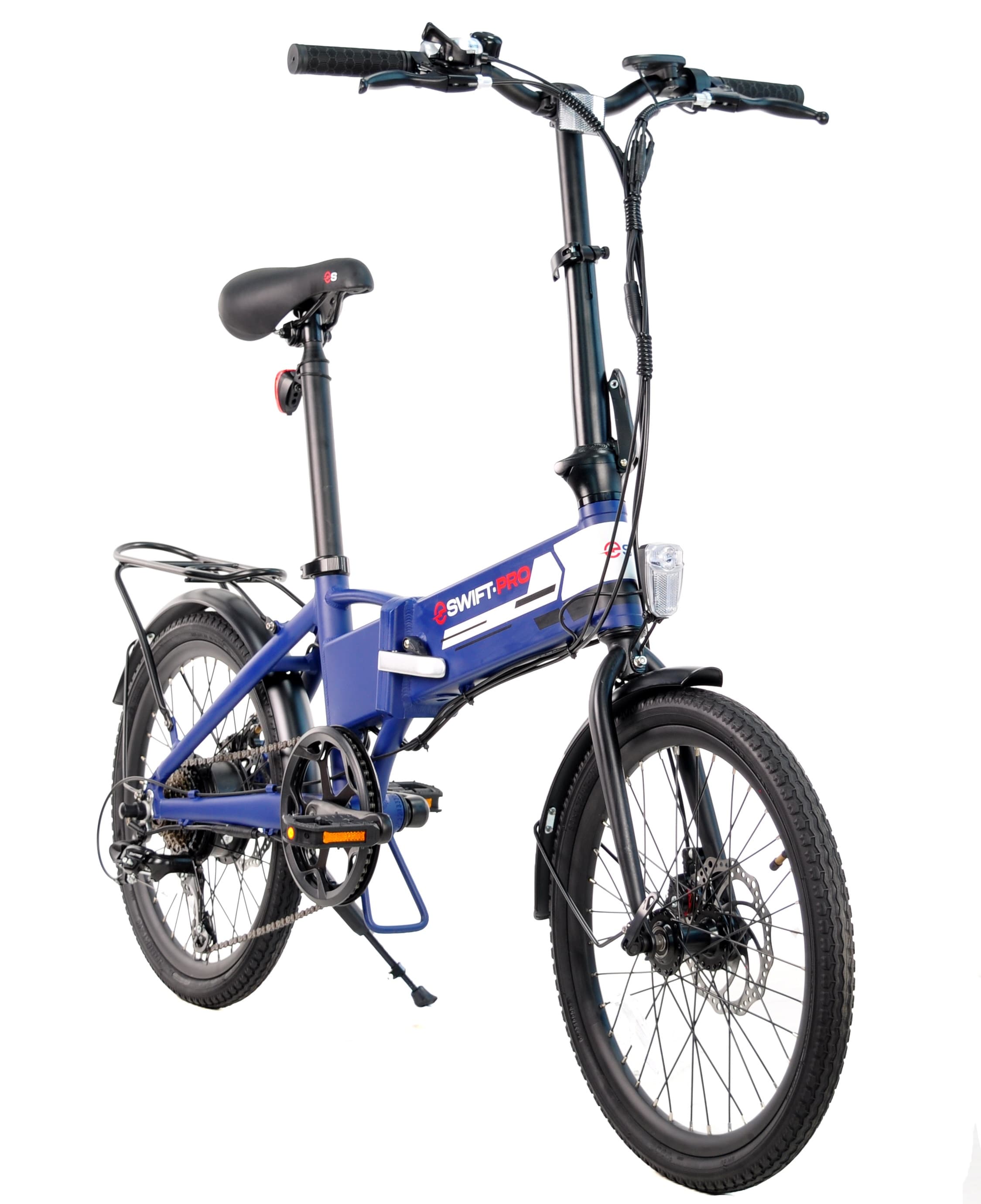 Електровелосипед SWIFT.PRO 20 AL "ROCK008" E-BIKE 250W (складаний) — Синій — мініатюра 3