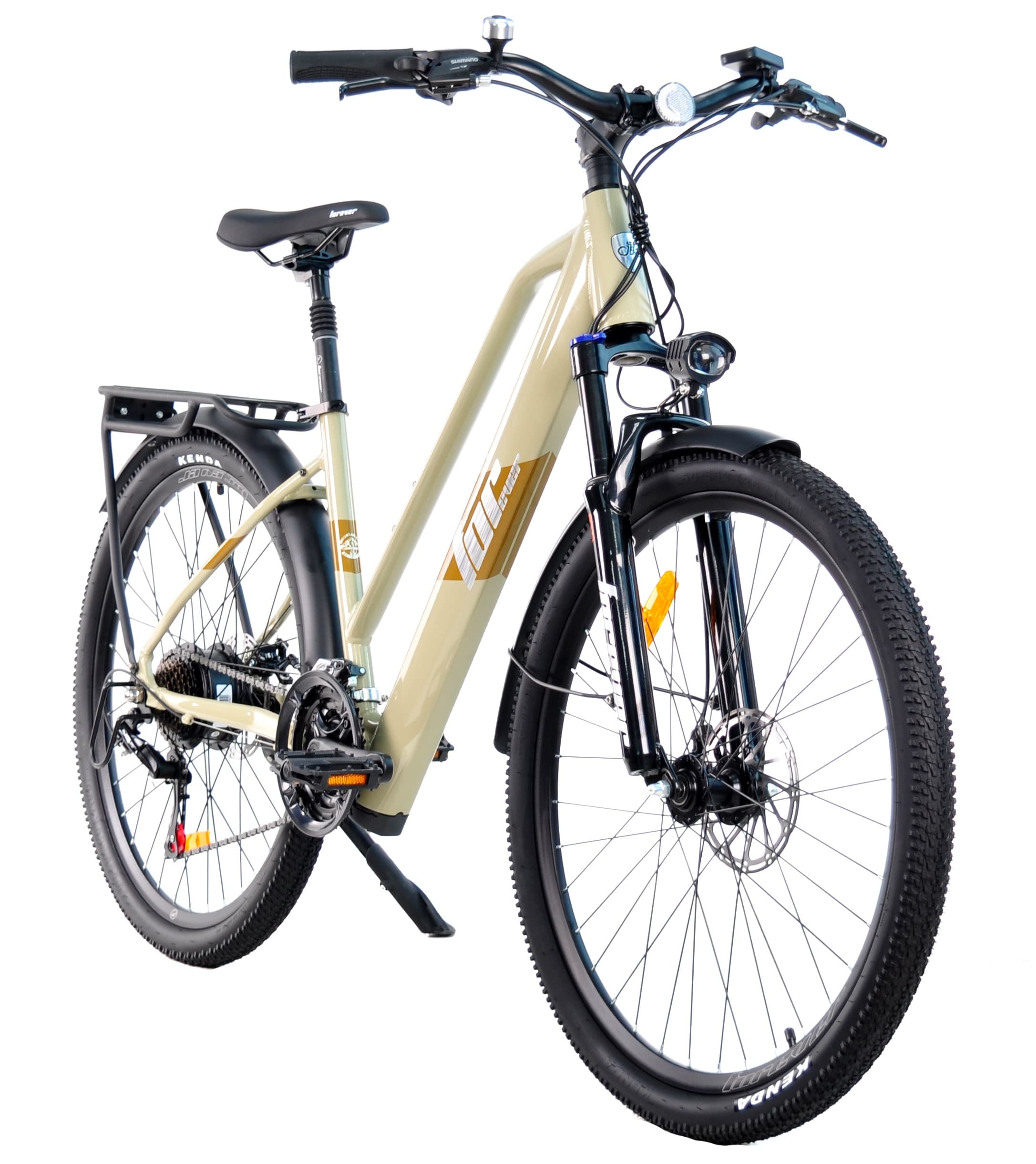Електровелосипед Forever 26 CTB AL "F51" E-BIKE 350W — Бежевий — мініатюра 2