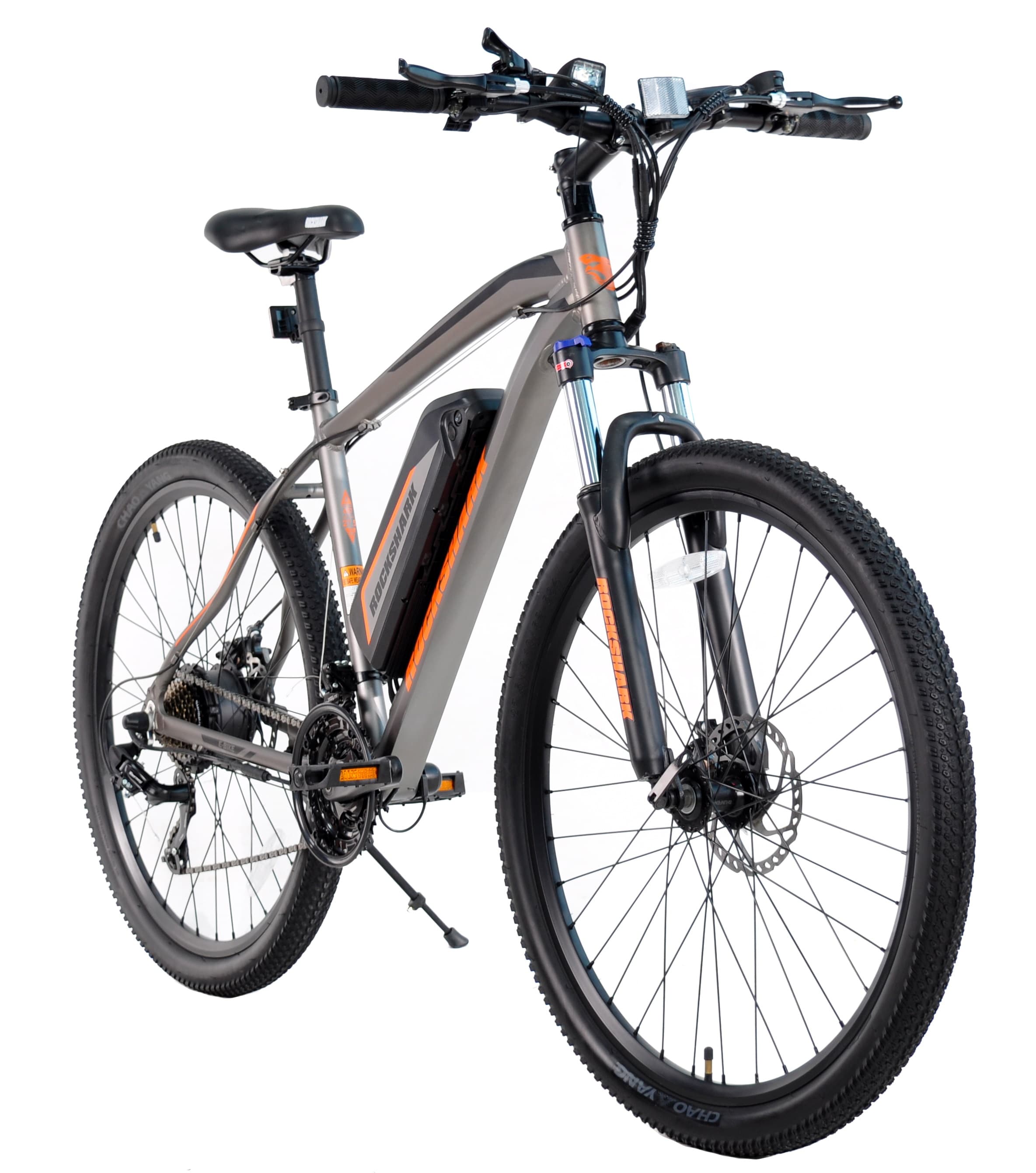 Електровелосипед RockShark 27.5 "ROCK003" 350W — Сірий — мініатюра 3