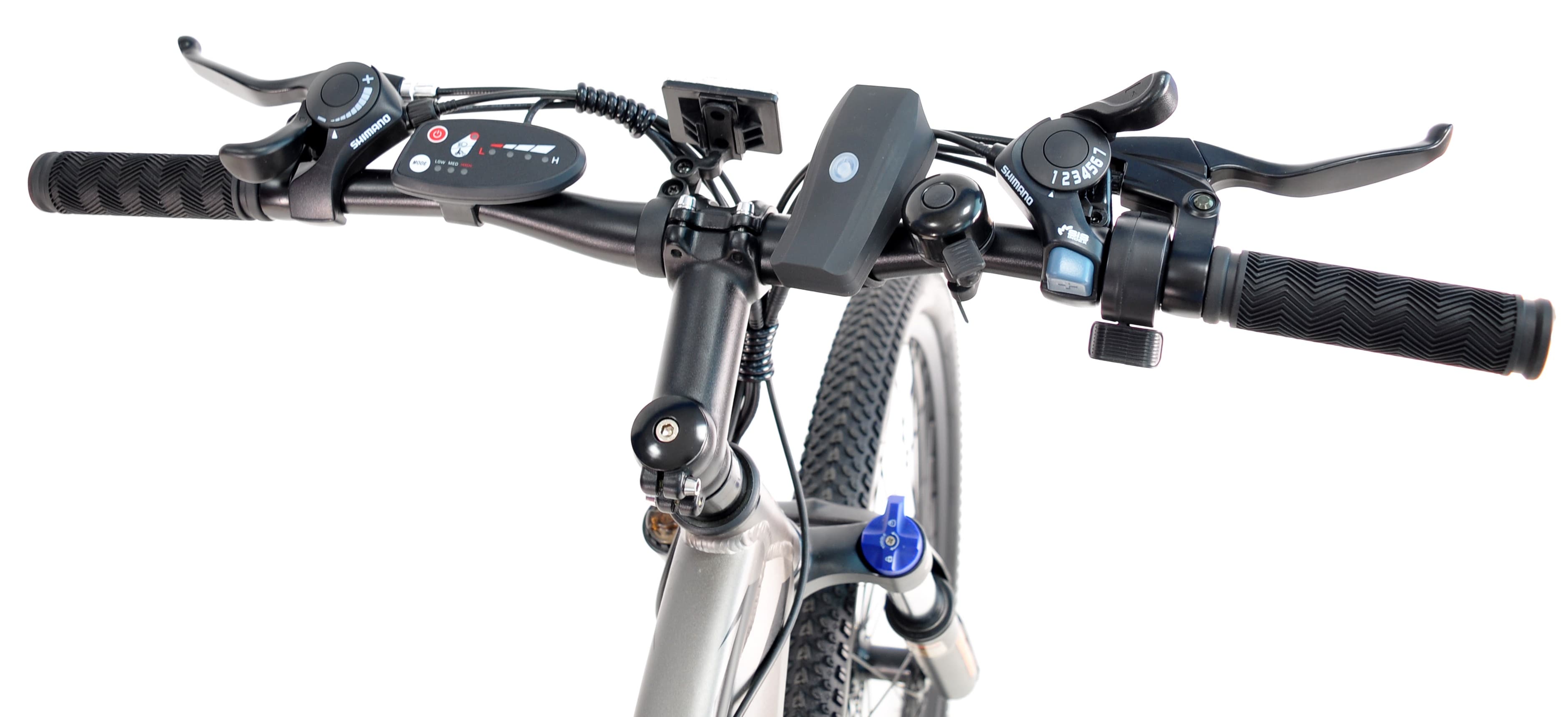 Електровелосипед RockShark 27.5 "ROCK003" 350W — Сірий — мініатюра 4