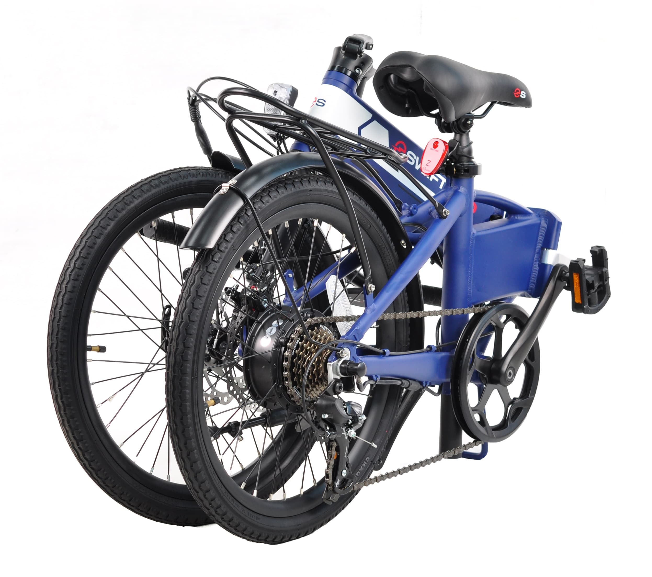 Електровелосипед SWIFT.PRO 20 AL "ROCK008" E-BIKE 250W (складаний) — Синій — мініатюра 4