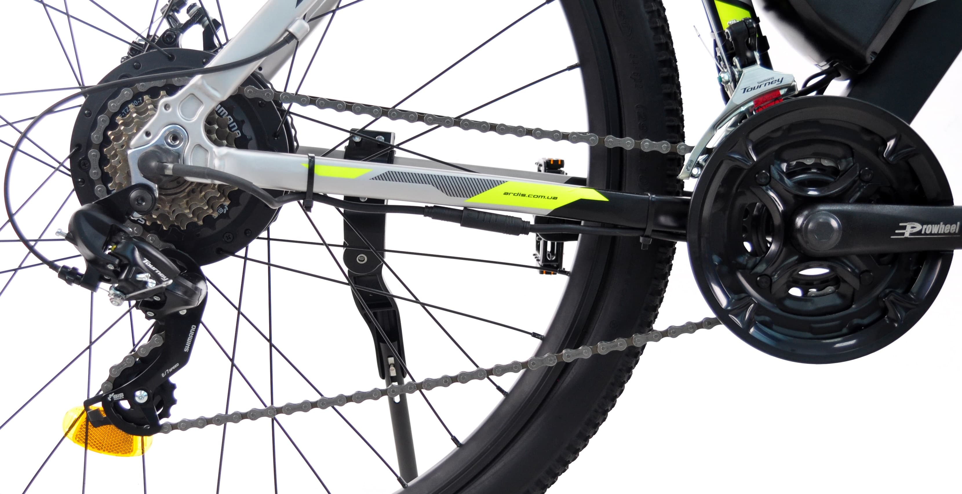 Електровелосипед Ardis 29 MTB AL "GTA" 500W — Сіро-жовтий — мініатюра 2