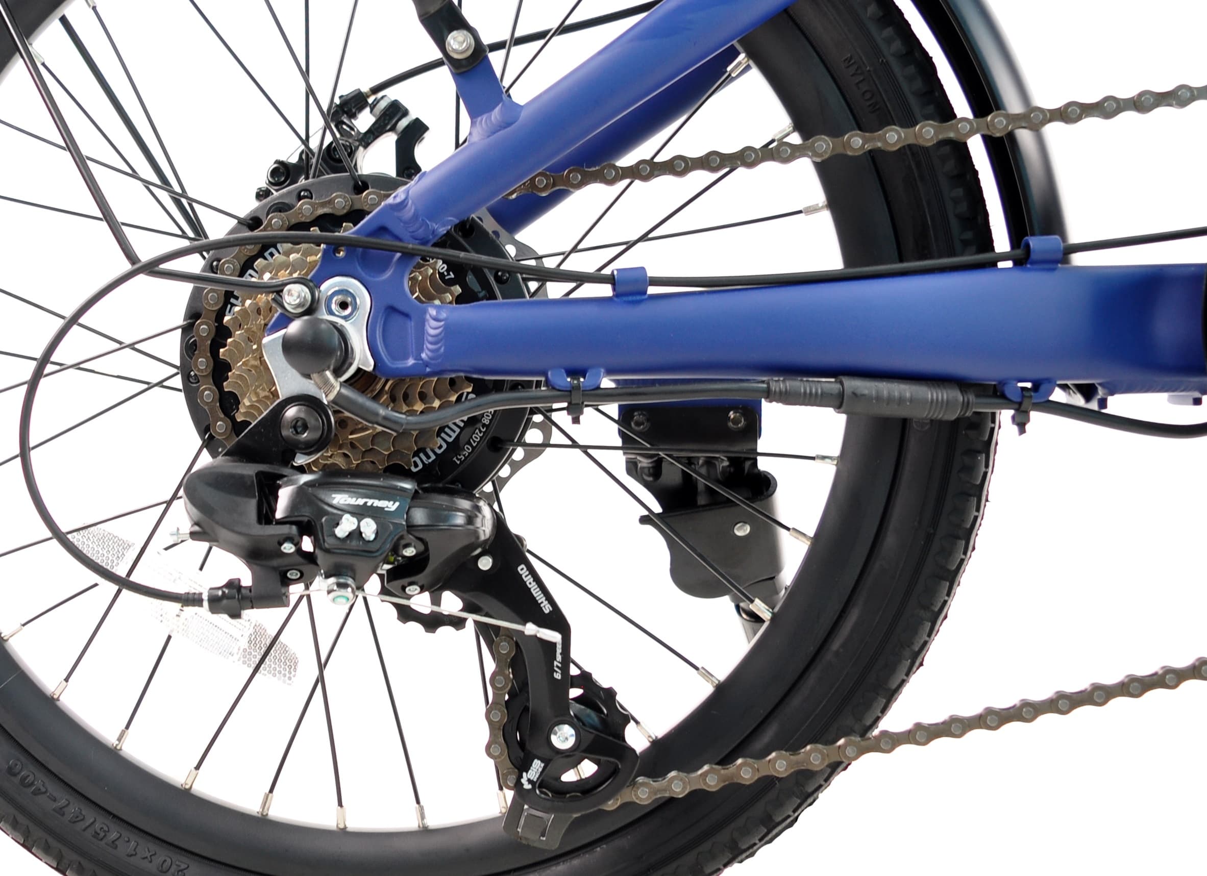 Електровелосипед SWIFT.PRO 20 AL "ROCK008" E-BIKE 250W (складаний) — Синій — мініатюра 7