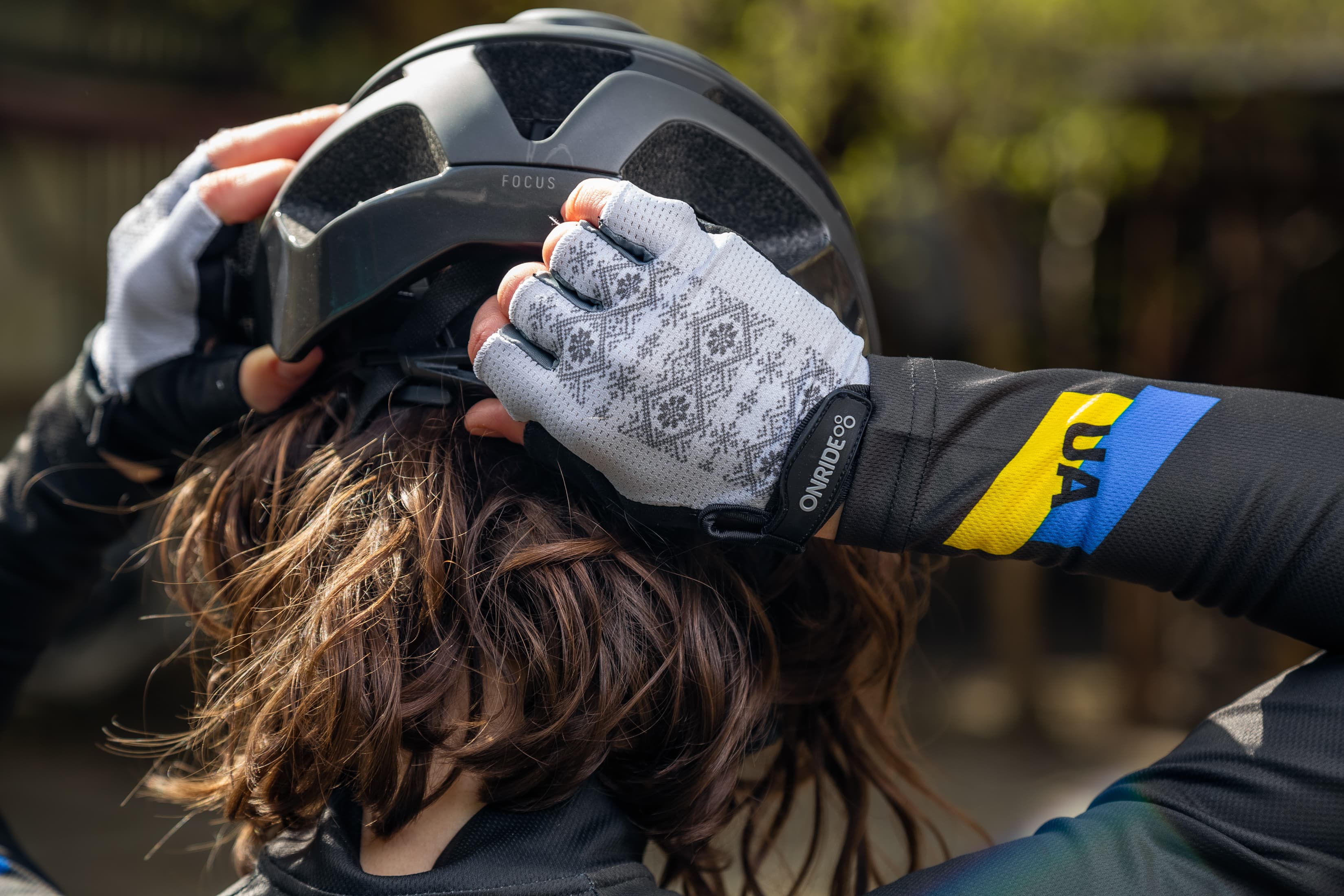 Рукавички ONRIDE Hold 30 Ornament, гелеві подушечки, сірий розмір XXL — мініатюра 3