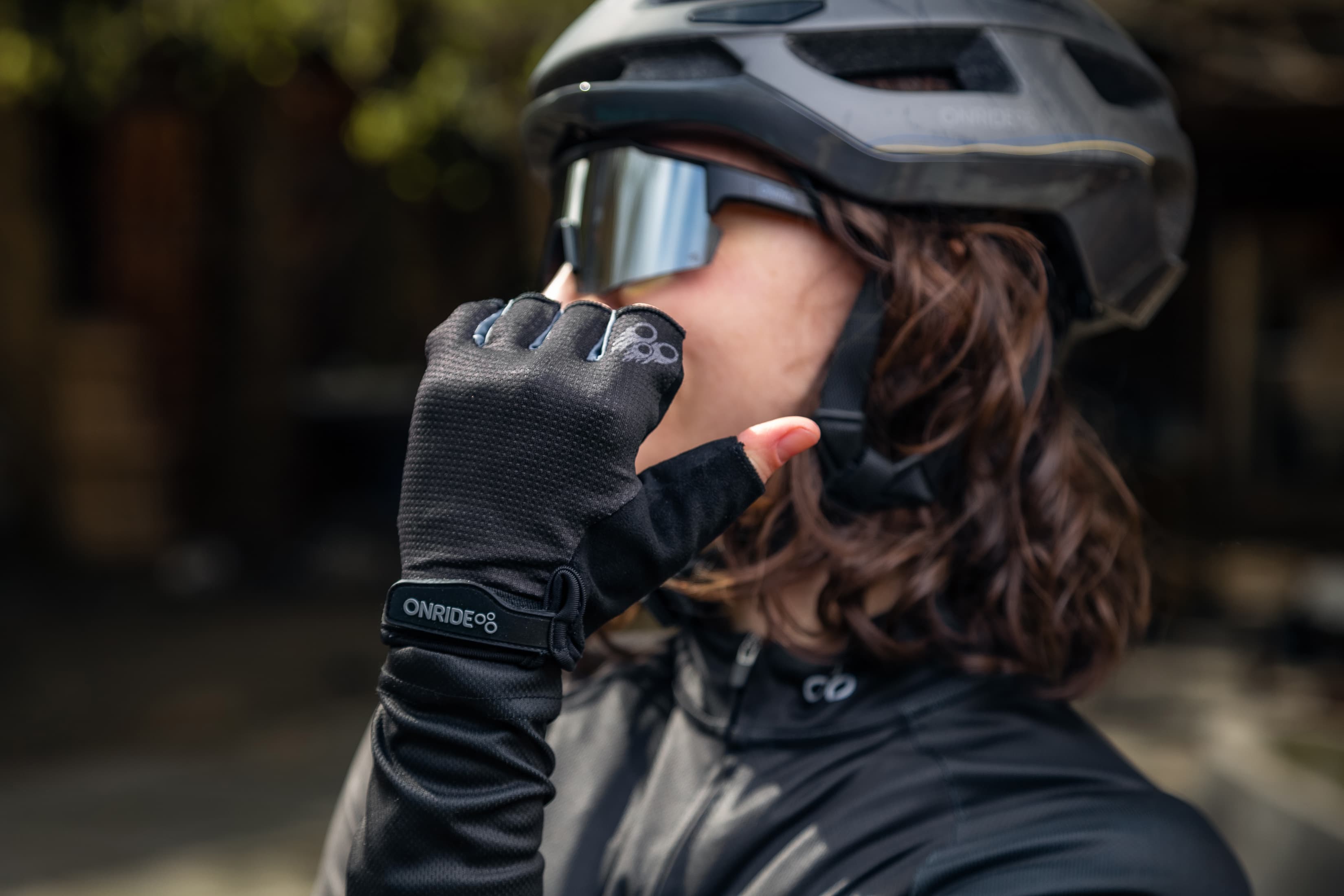Рукавички ONRIDE Hold 30 Fire, гелеві подушечки, чорний розмір XL — мініатюра 2