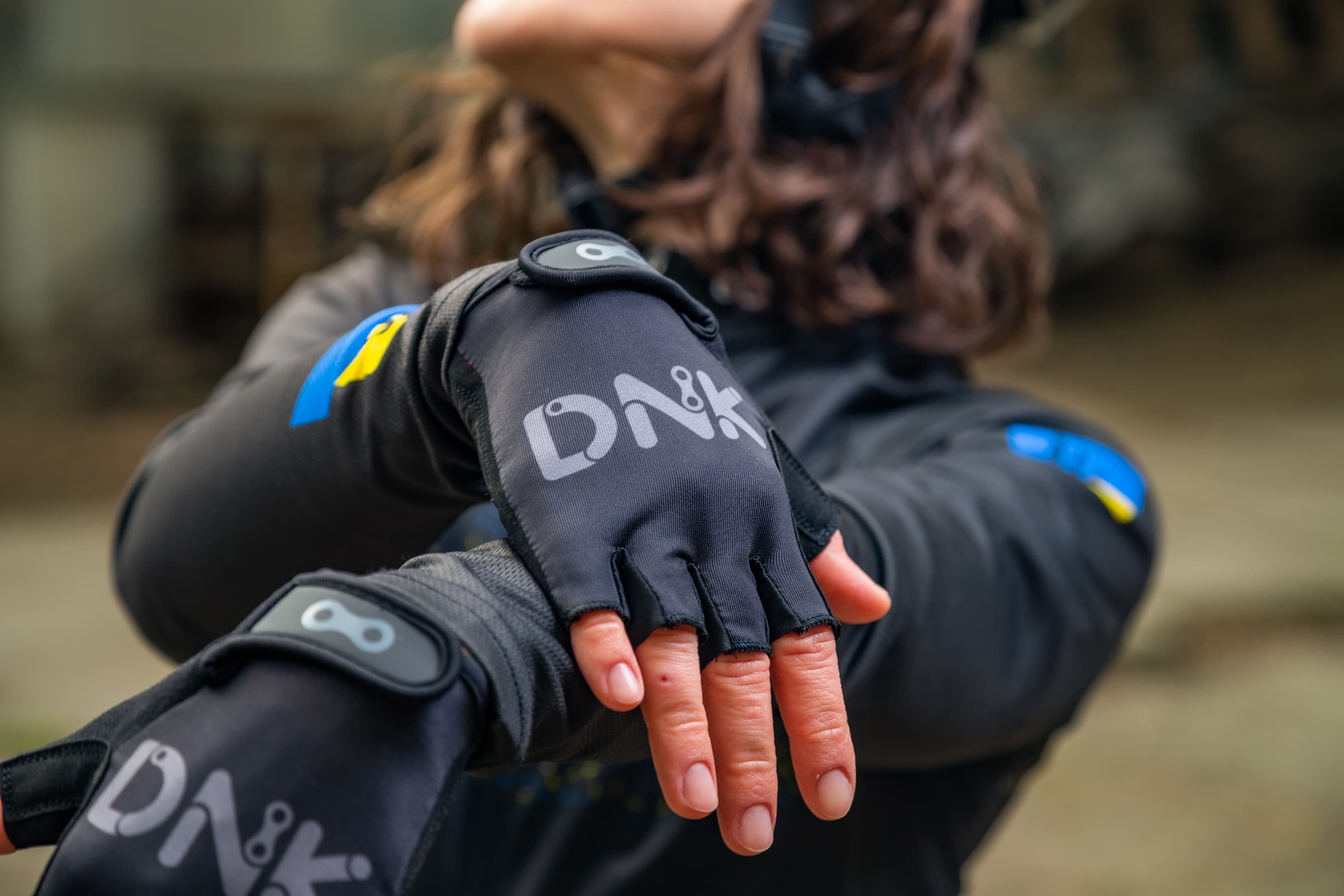 Рукавички DNK Logo, сірий/чорний розмір XL — мініатюра 2