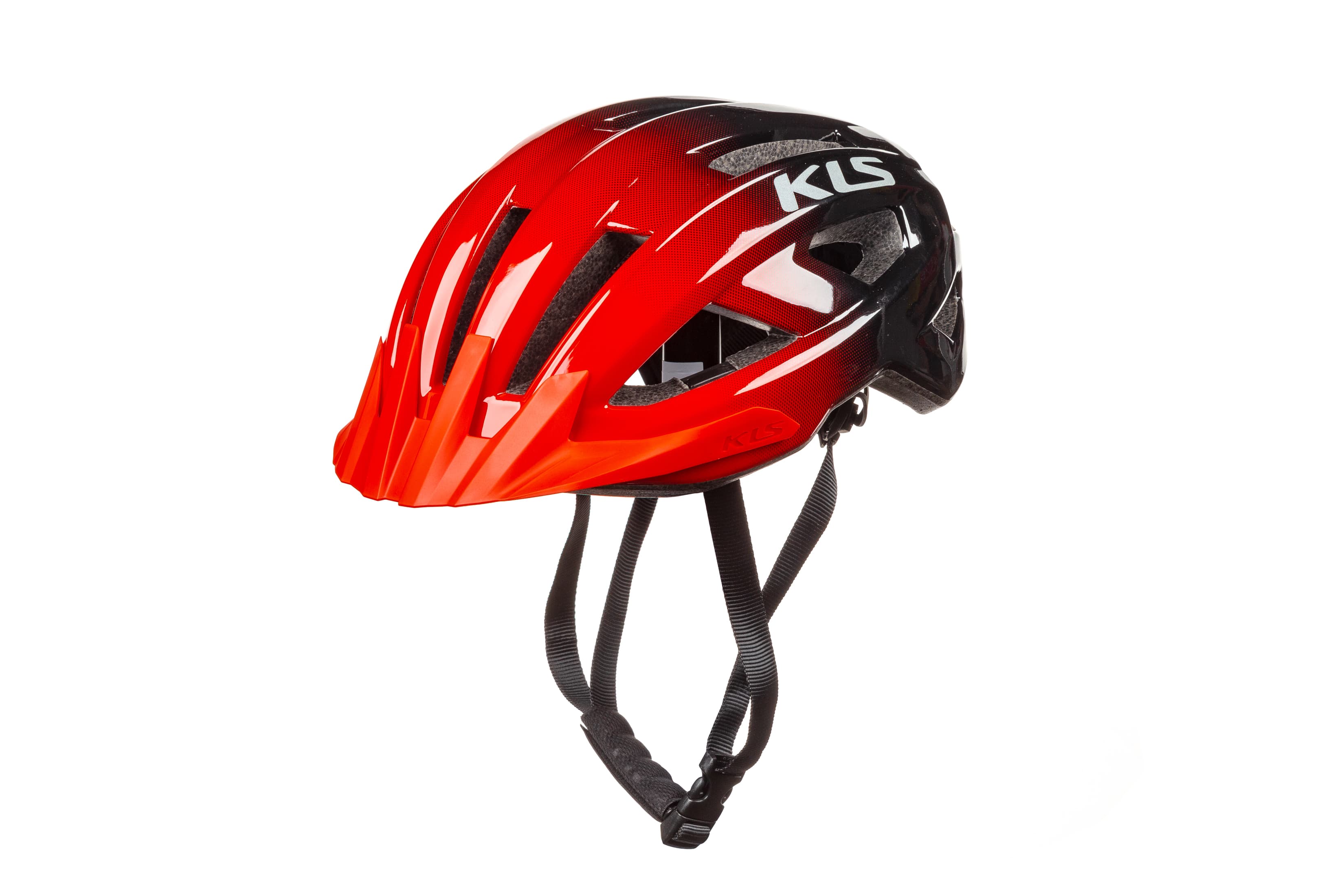 Шолом KLS Daze Lumio L/XL, з блимавкою (Type-C), червоний (без бокових кліпс фікцації лямок) — мініатюра 2