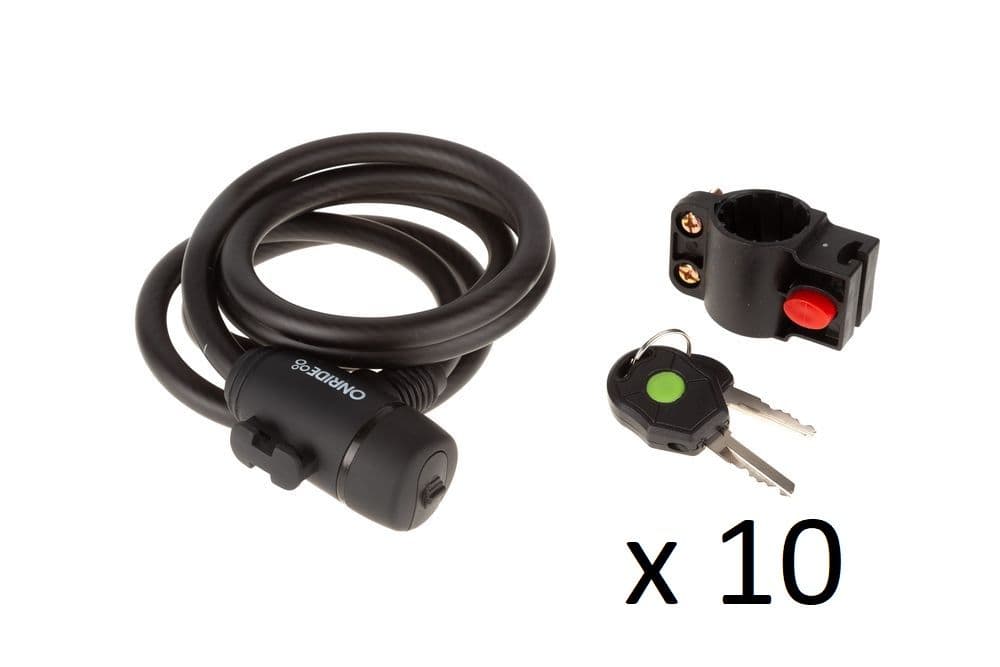 Спецгурт! Замок ONRIDE Wider спіральний, під ключ, з кріпленням 12x1200 мм (10шт) — мініатюра 2