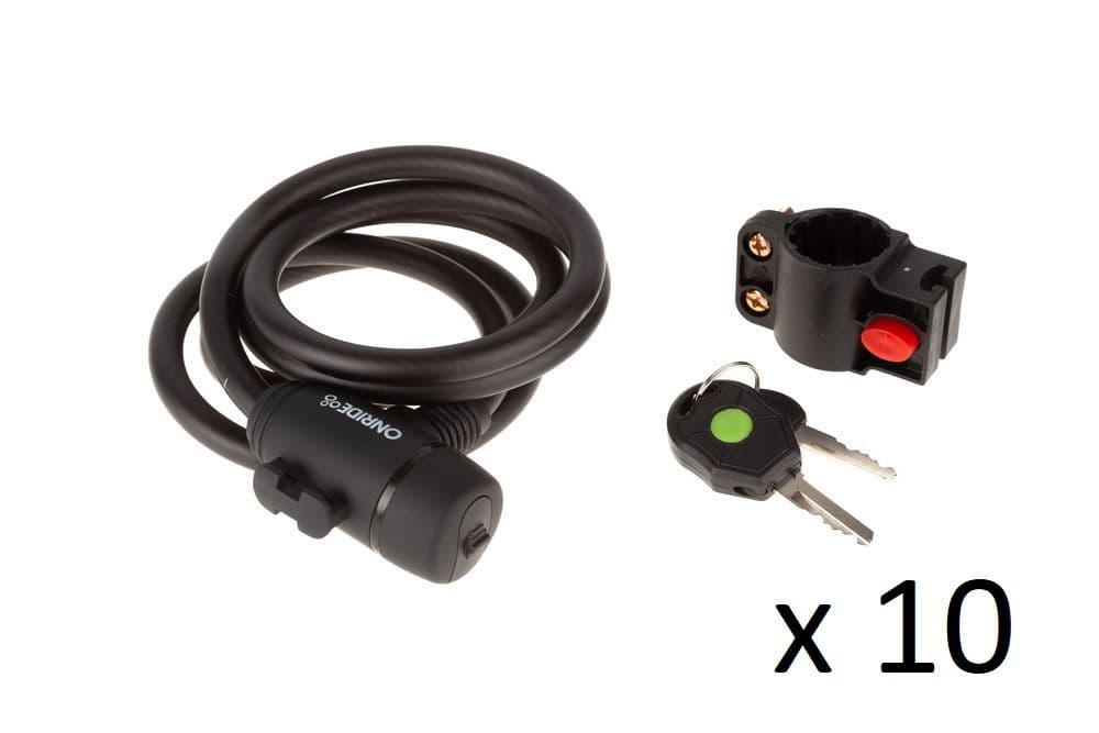 Спецгурт! Замок ONRIDE Wider спіральний, під ключ, з кріпленням 12x1500 мм (10шт) — мініатюра 2