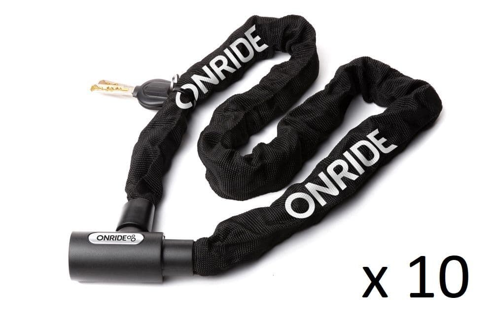 Спецгурт! Замок ONRIDE Tie Lock 10 ланцюговий, під ключ, 5x1000 мм (10шт) — мініатюра 2