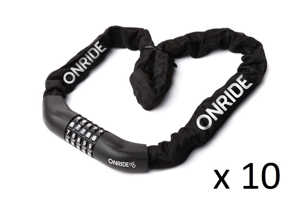 Спецгурт! Замок ONRIDE Tie Code Superior 30 загартований ланцюговий, кодовий, 6x1000 мм (10шт) — мініатюра 2