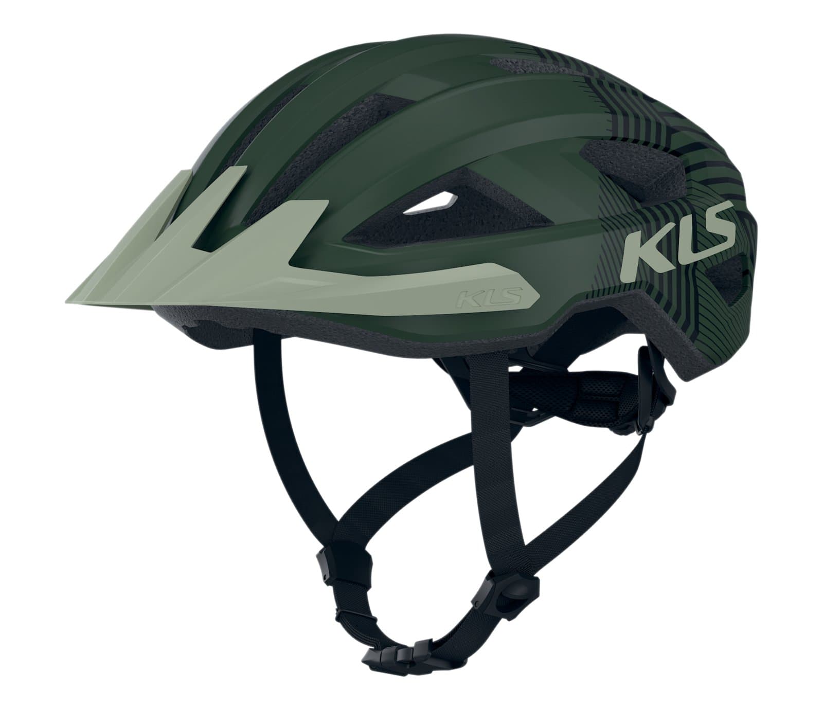 Шолом KLS Daze L/XL(58-61см) зелений мілітарі — фото 1