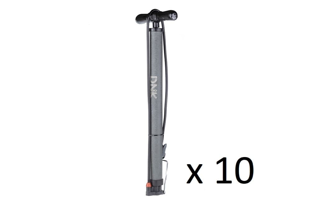 Спецгурт! Насос підлоговий DNK Step 30 алюміній, макс. тиск 120 psi, два отвори FV/AV (10шт) — мініатюра 2