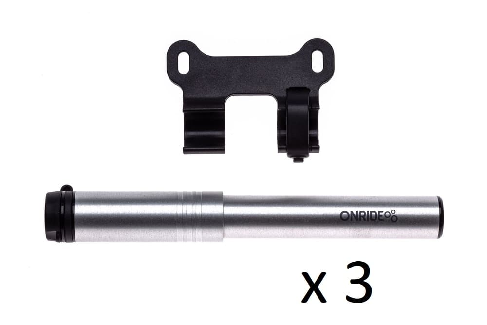 Спецгурт! Насос компактний ONRIDE Slate 10 алюмінієвий макс.тиск 120PSI, зі шлангом, FV/AV (3шт) — мініатюра 2