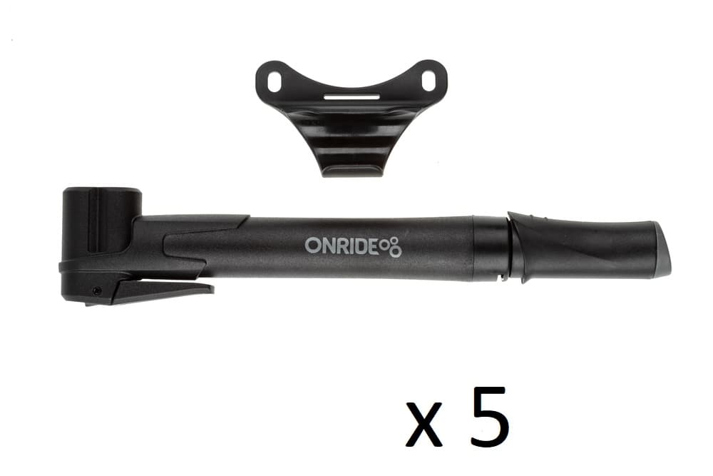 Спецгурт! Насос компактний ONRIDE Vise пластик, 25см, макс.тиск 80 PSI, з двома отворами FV/AV (5шт) — мініатюра 2