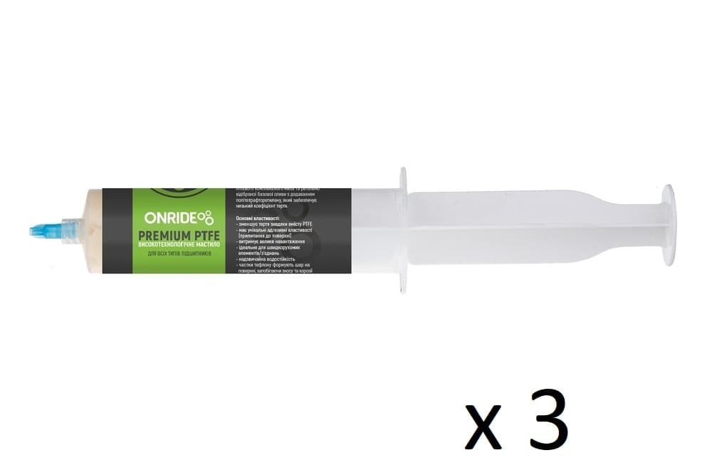 Спецгурт! Шприц з мастилом ONRIDE PREMIUM PTFE 50 мл (3шт) — мініатюра 2