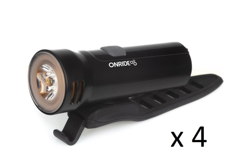 Спецгурт! Велосипедна фара ONRIDE Edge (320 lm, 1800 mAh, Type-C), пластикова (4шт) — мініатюра 2