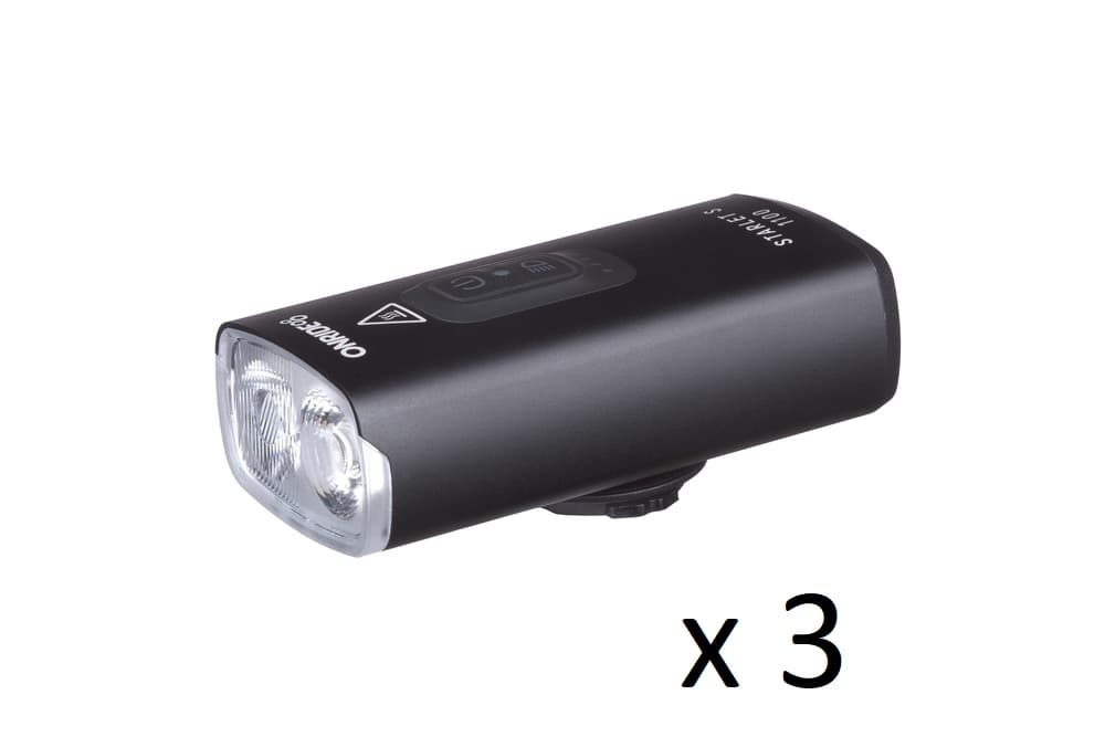 Спецгурт! Велосипедна фара ONRIDE Starlet S 1100 (1100 lm, 3200 mAh, Type-C) Power Bank, Hi-Lo (3шт) — мініатюра 2