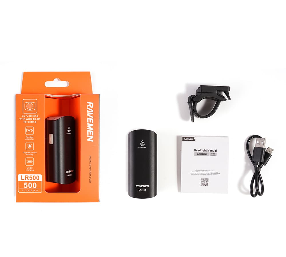 Велосипедна фара Ravemen LR500 (500 lm, 2200 mAh) — мініатюра 3