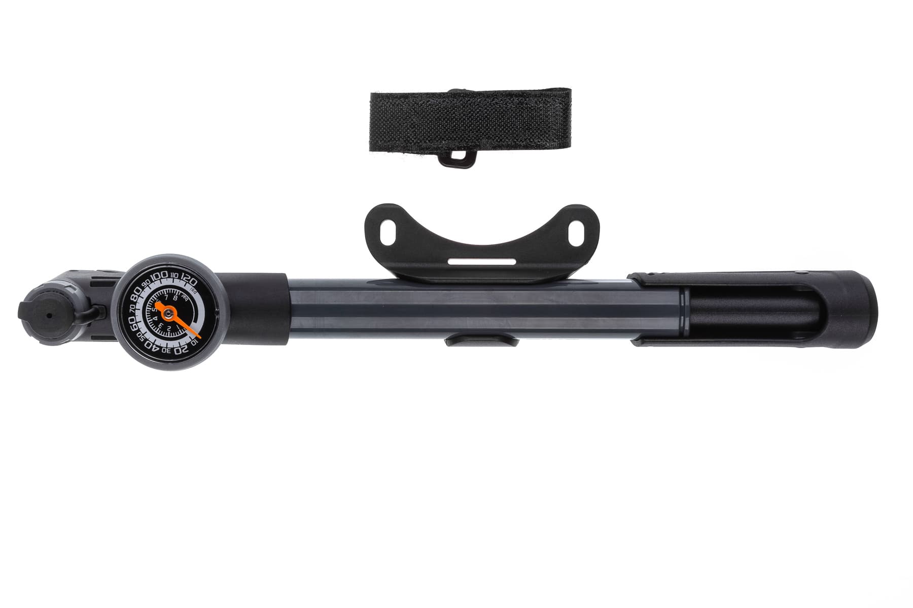 Насос компактний Giyo GP-991, пластик, манометр, розумна голівка, 28см, 120psi/8,3bar — фото 1