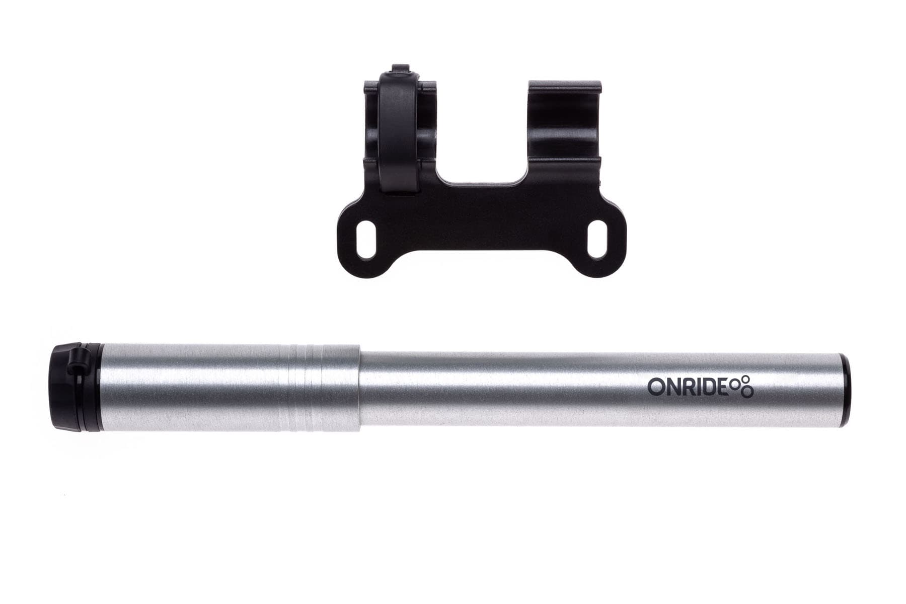 Насос компактний ONRIDE Slate 20 алюміній з манометром та шлангом, макс.тиск 120PSI голівка FV/AV