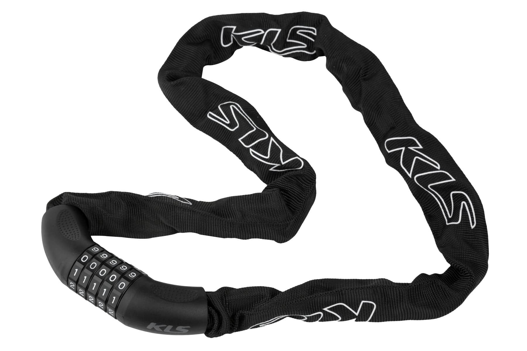Замок ланцюговий кодовий KLS Chainlock 6 чорний 6x1000 мм — фото 1