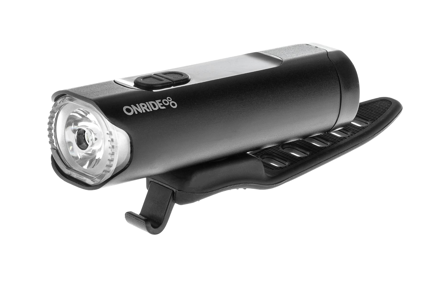 Велосипедна фара ONRIDE Rouse 20 (500 lm, 2400 mAh, Type-C), Power Bank, диспл. інд. заряду, алюм. — фото 1