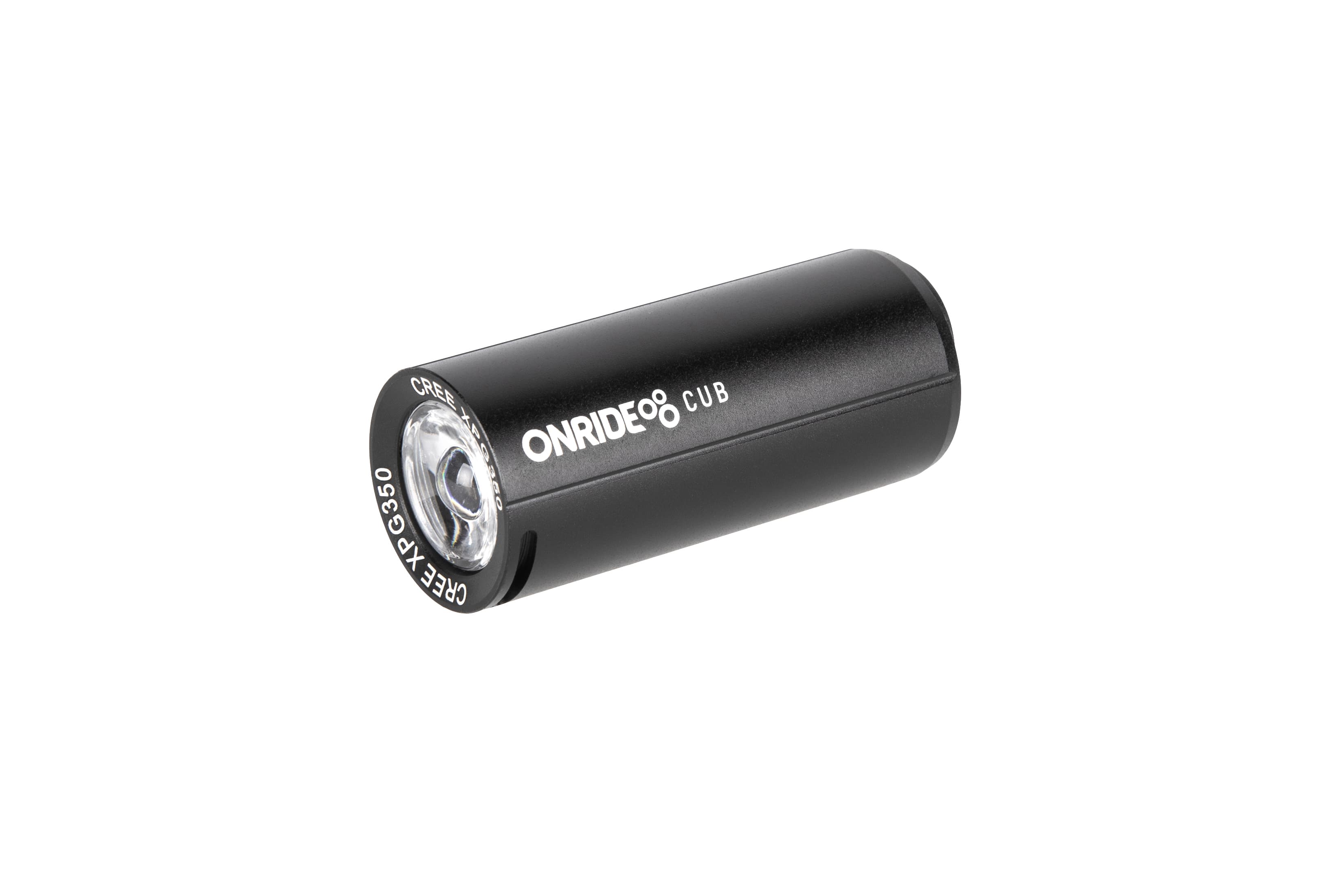 Велосипедна фара ONRIDE Cub чорний (200 lm, 700 mAh, Type-C), алюмінієва — фото 1