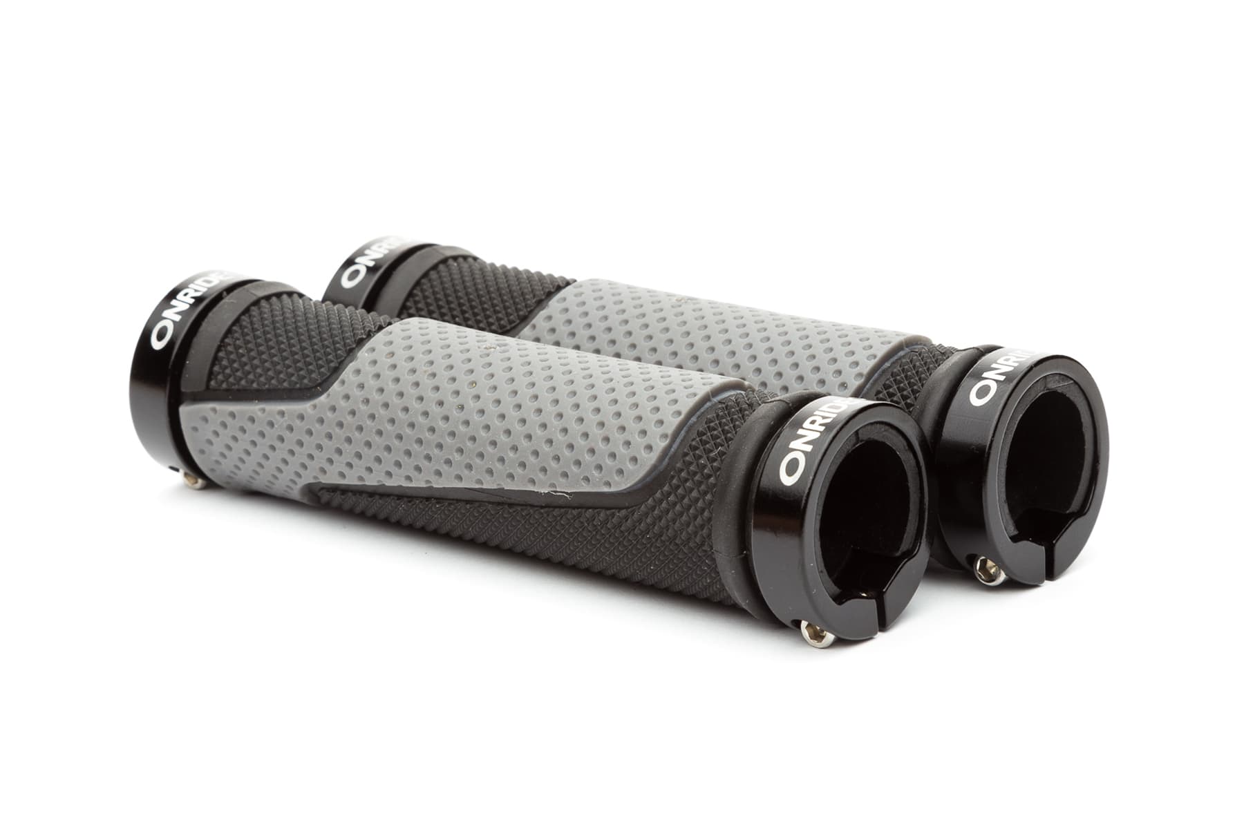 Гріпси ONRIDE DualGrip, два замки, 130 мм, чорний/сірий — фото 1