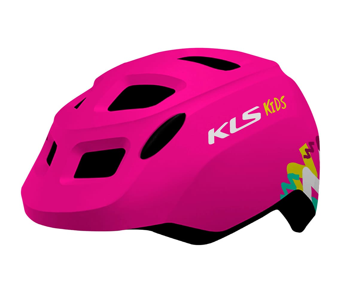 Шолом дитячий KLS Zigzag 022 XS (45-49cм) рожевий — фото 1