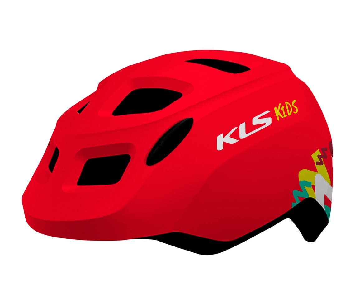 Шолом дитячий KLS Zigzag 022 XS (45-49cм) червоний — фото 1