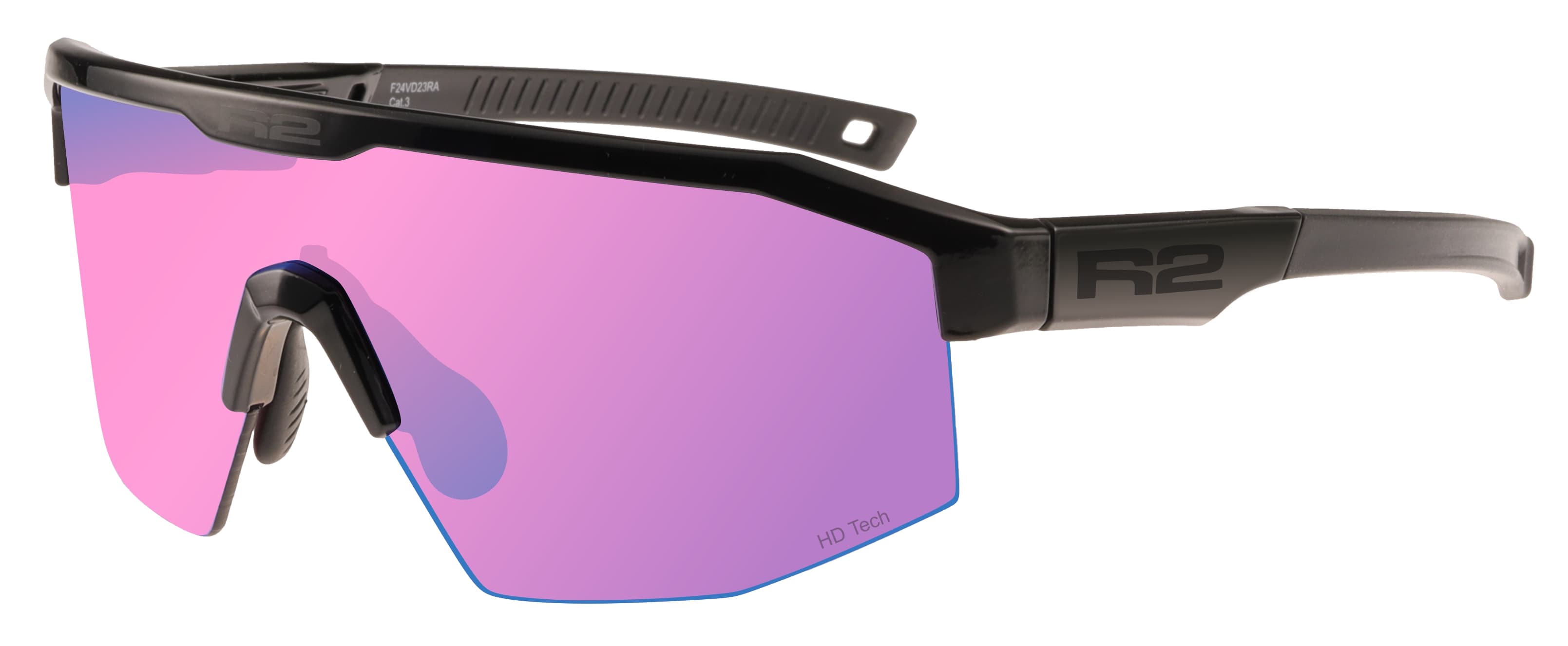 Окуляри R2 GAIN black (TR90), лінза pink (HD), покриття blue revo, кат. 3 — мініатюра 2