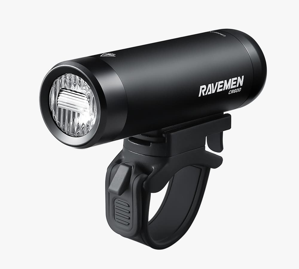 Велосипедна фара Ravemen CR600 (600 lm, 1600 mAh) дротова кнопка — фото 1