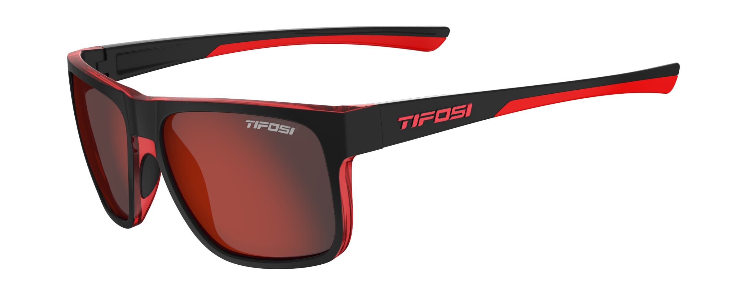 Окуляри Tifosi Swick Satin Black/Crimson, лінзи Smoke Red Mirror (15%) — фото 1