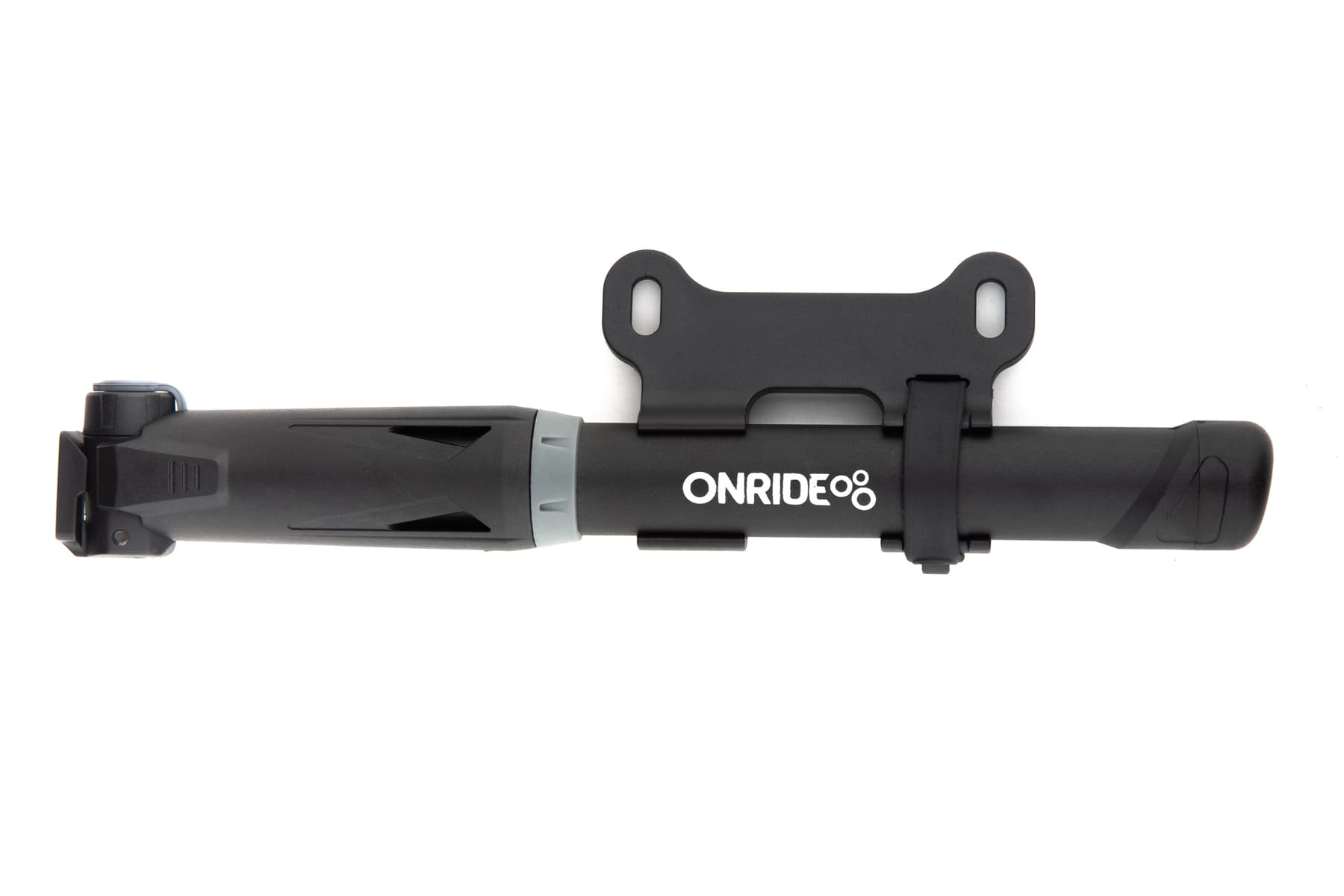 Насос компактний ONRIDE Sharp пластиковий зі шлангом, 22,5 см, макс.тиск 120PSI голівка під FV/AV — фото 1