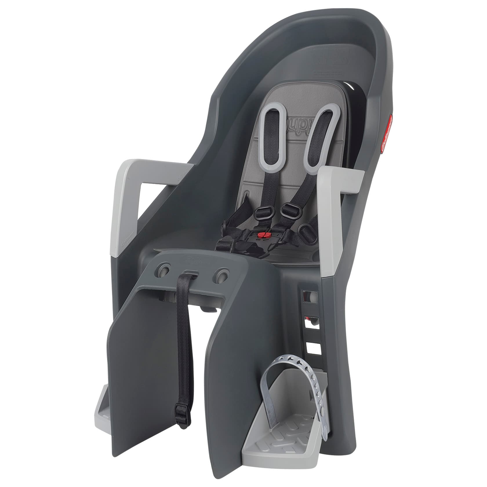 Дитяче крісло заднє POLISPORT Guppy Maxi+ CFS на багажник, 9-22 кг, сіре