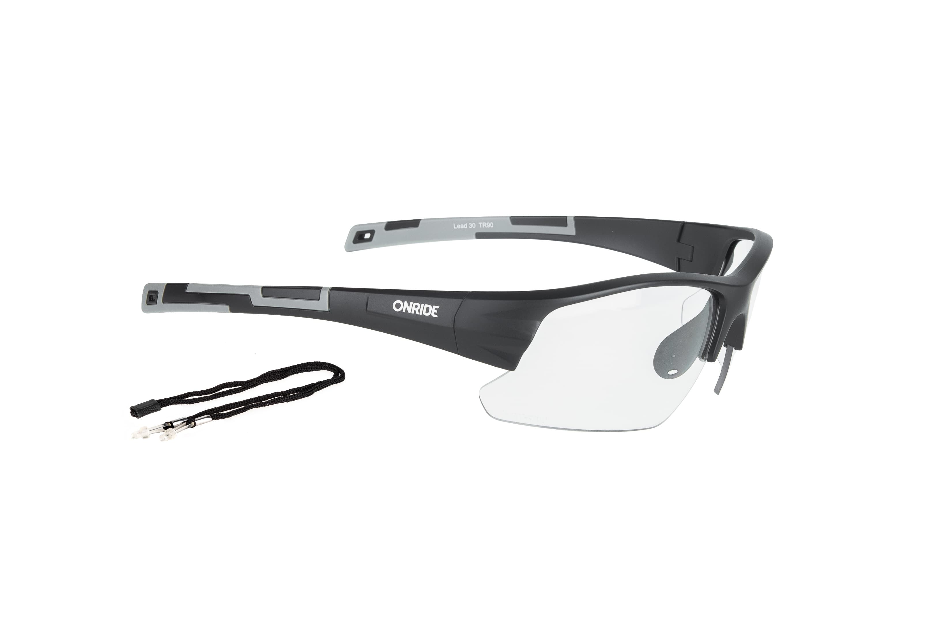 Окуляри ONRIDE Lead 30 з лінзами Photochromic clear to grey (84-25%) кат. 0-2 чорний — мініатюра 2