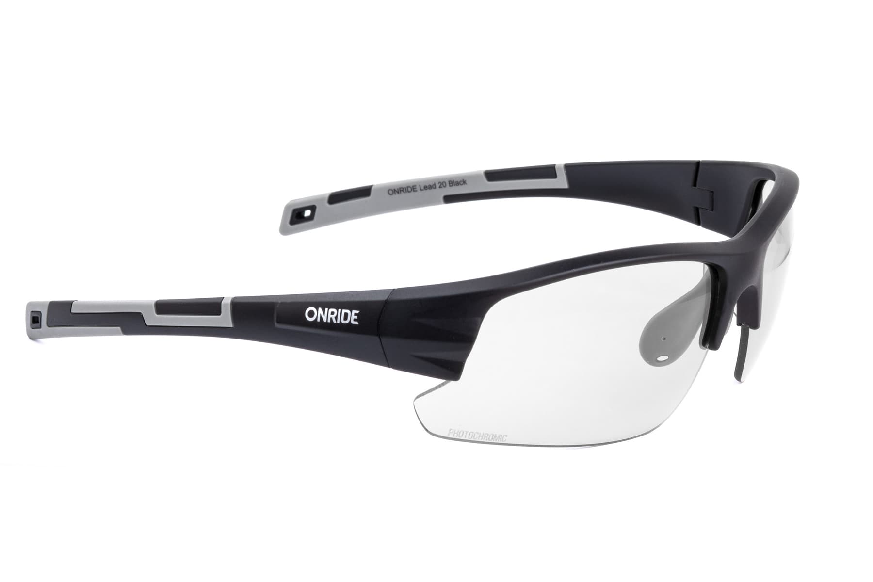 Окуляри ONRIDE Lead 30 з лінзами Photochromic clear to grey (84-25%) кат. 0-2 чорний — мініатюра 5