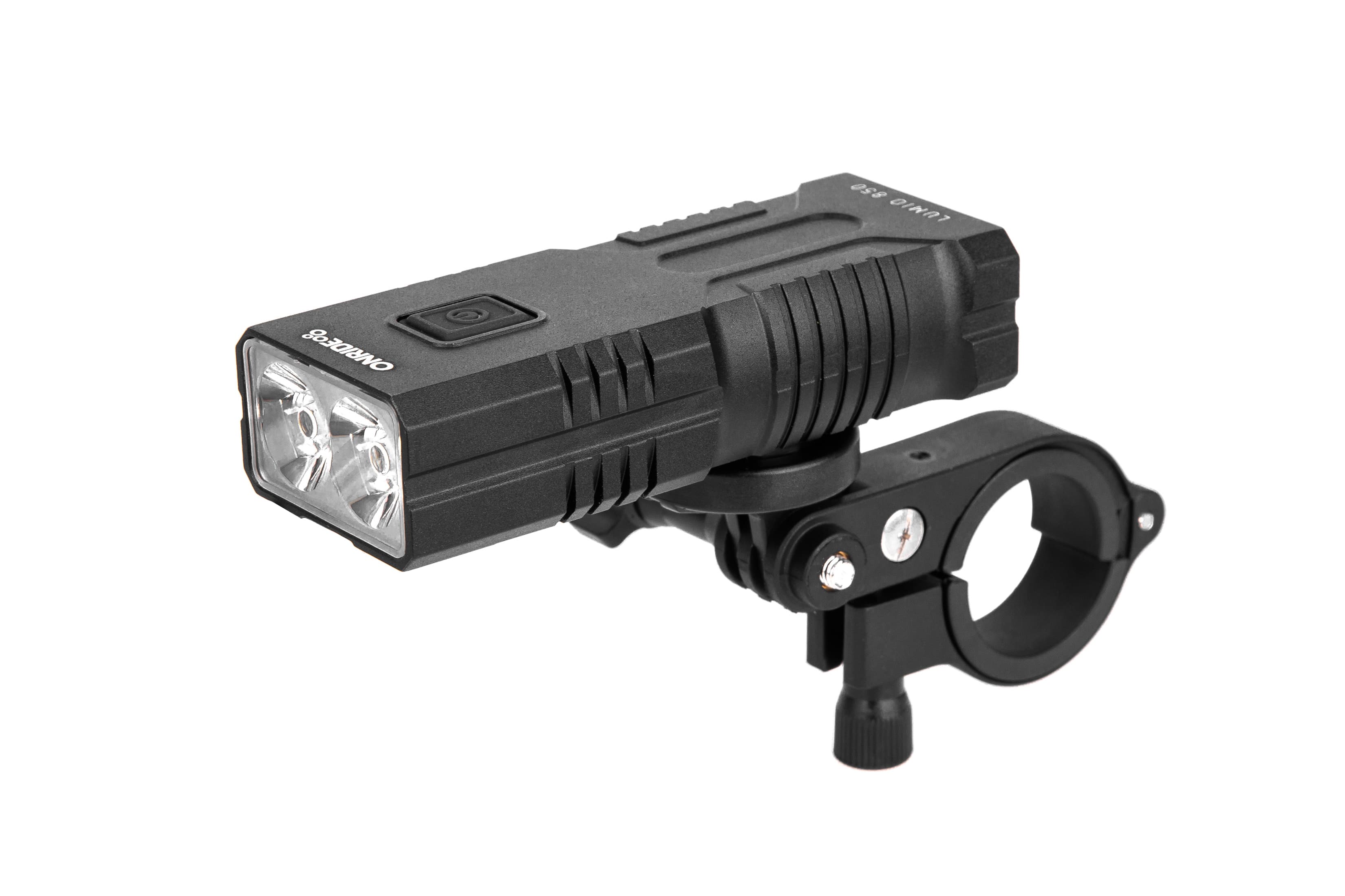 Велосипедна фара ONRIDE Lumio (850 lm, 5000 mAh, Type-C), функ. Power Bank, алюмінієва — мініатюра 3