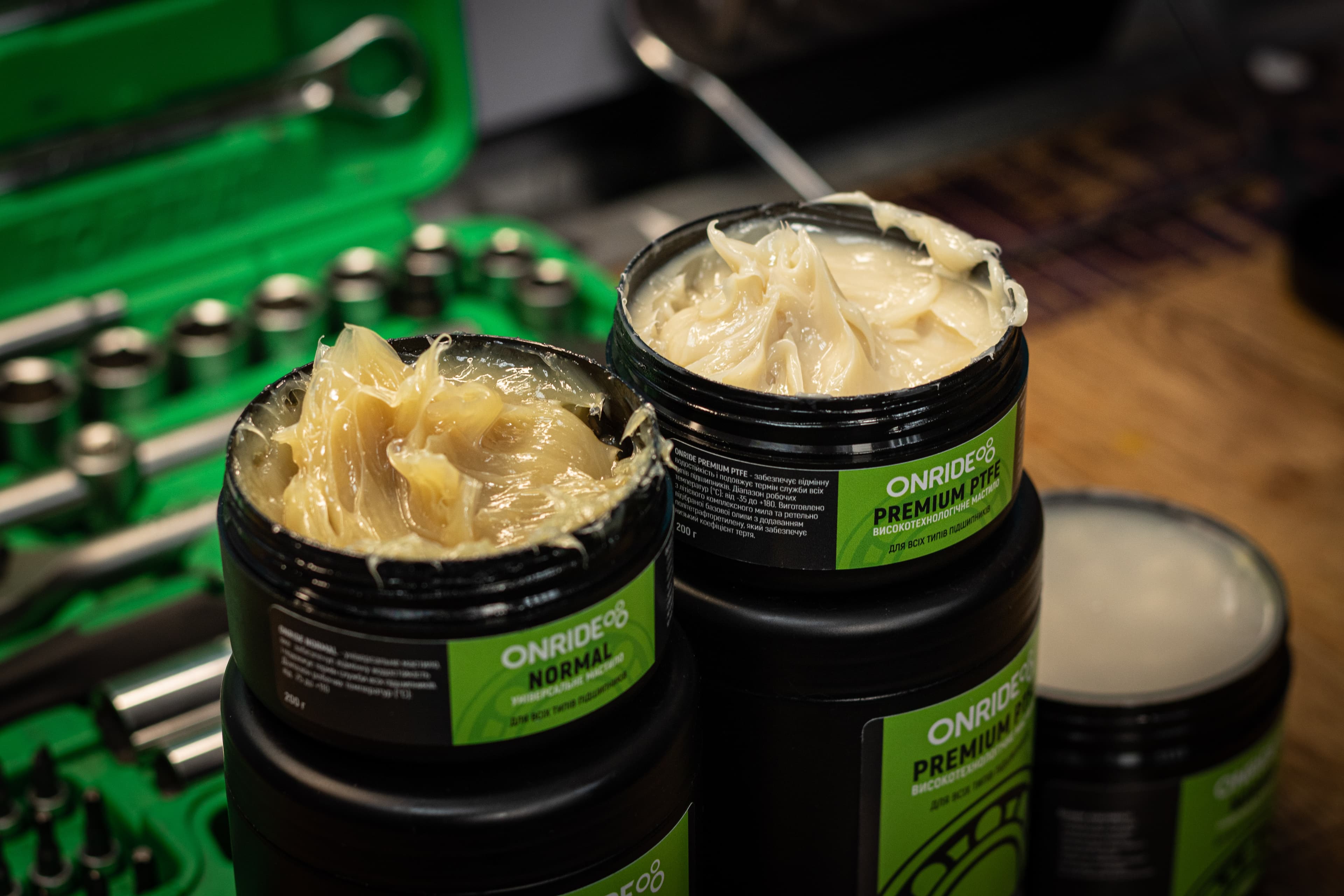 Мастило густе для підшипників ONRIDE PREMIUM PTFE густе 900 г — мініатюра 2
