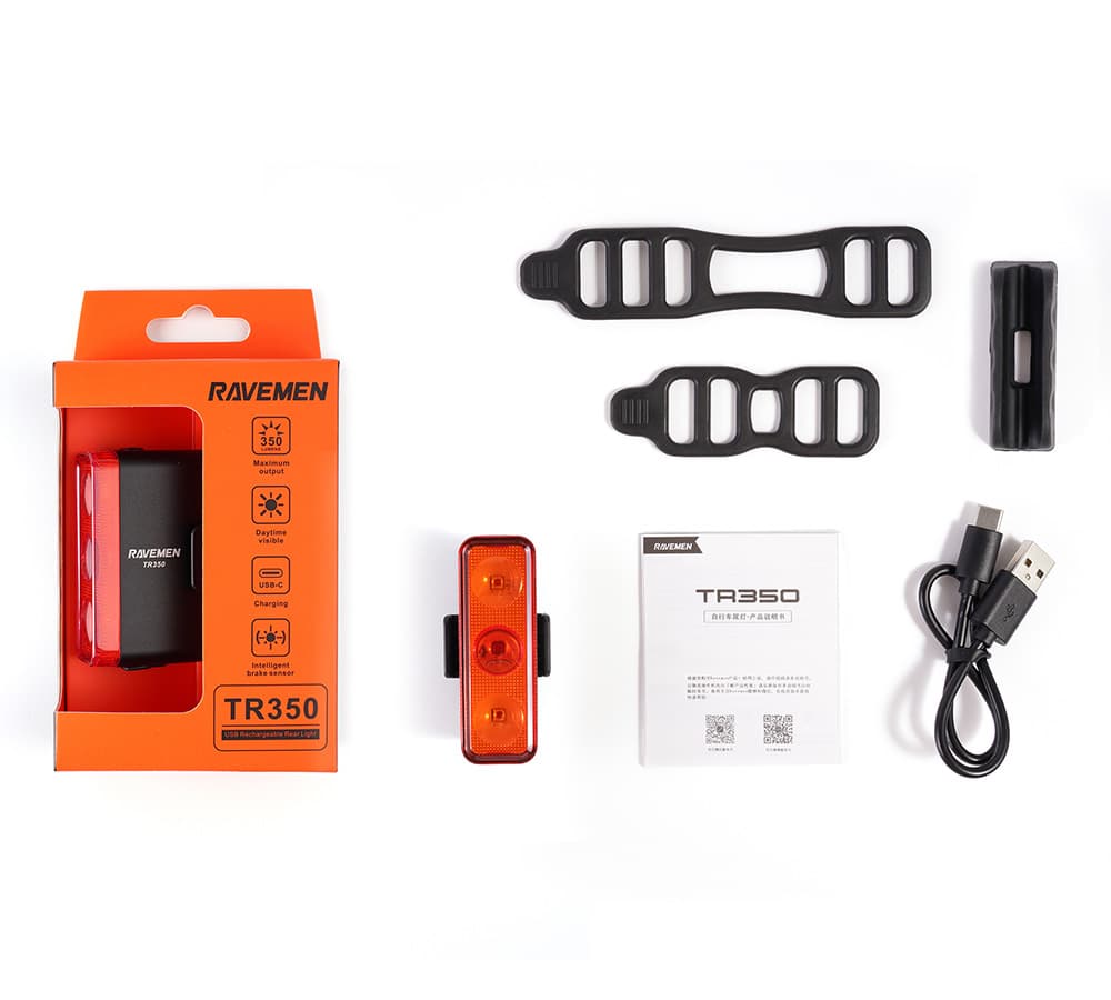 Заднє світло Ravemen TR350 (350 lm, 1600 mAh) з датчиком руху — мініатюра 3