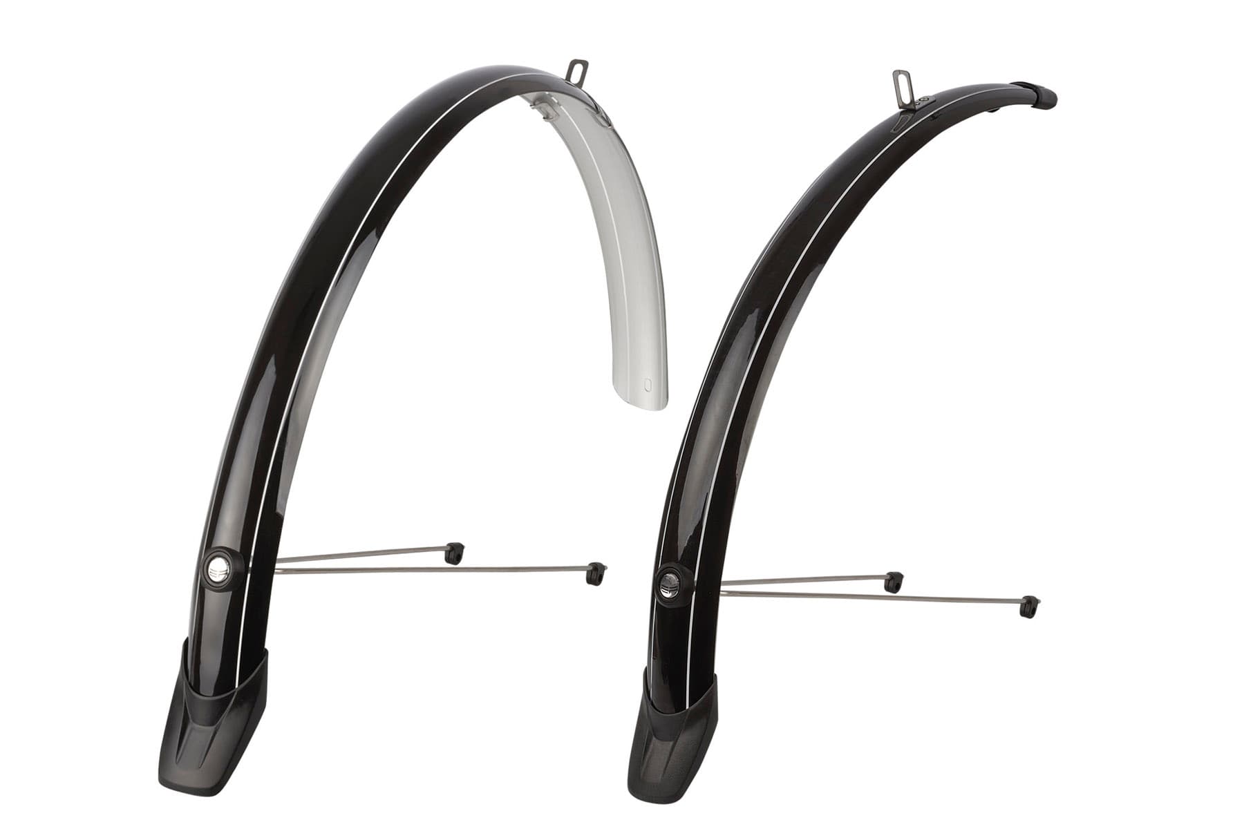 Комплект крил POLISPORT Towny 28" (розмір: переднє: 595х51; заднє: 715х51 мм) CITY/TRECKING чорний