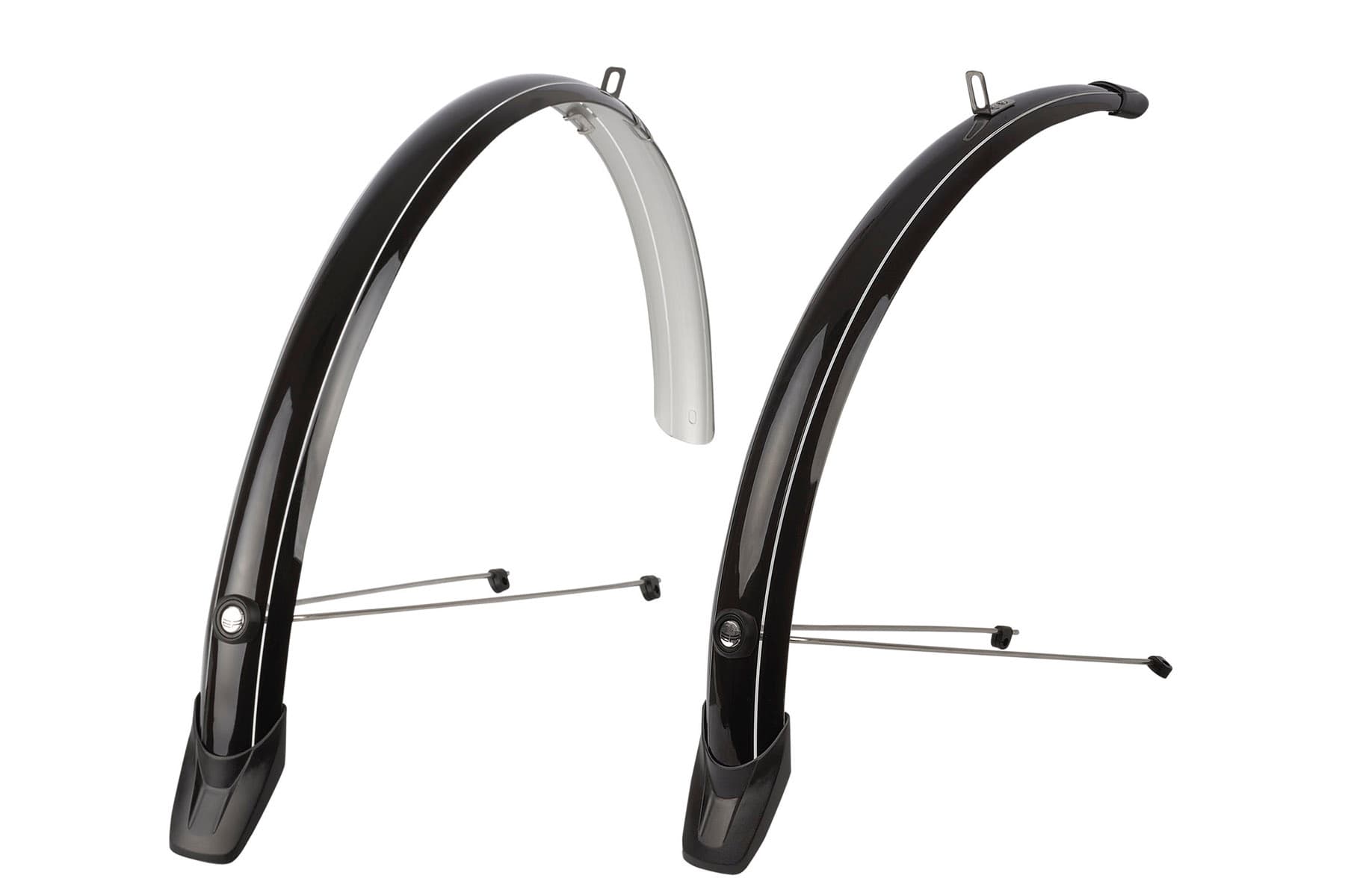 Комплект крил POLISPORT Towny 28" (розмір: переднє: 595х46; заднє: 715х46 мм) CITY/TRECKING чорний