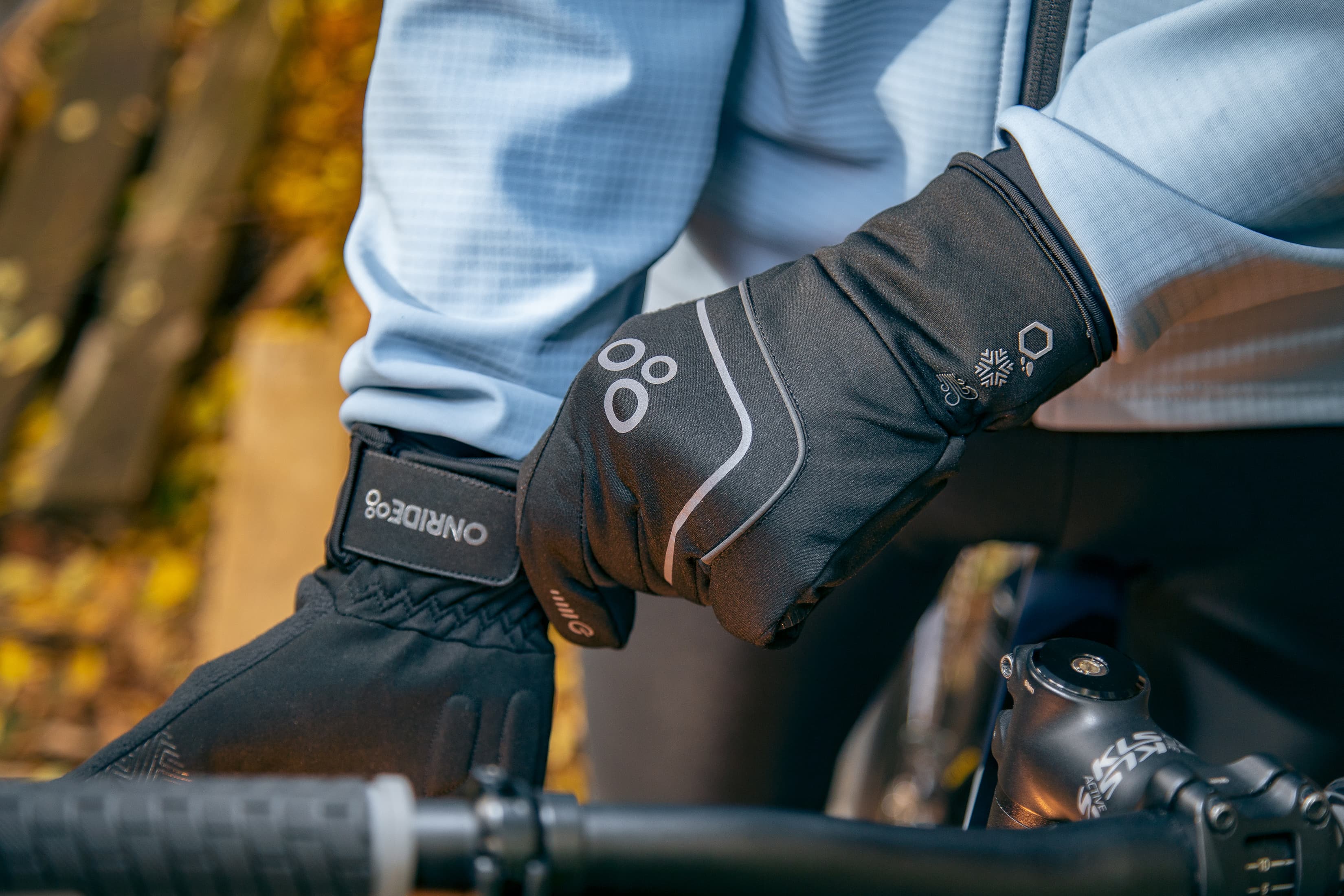 Демісезонні рукавички ONRIDE Natty чорні L — мініатюра 2