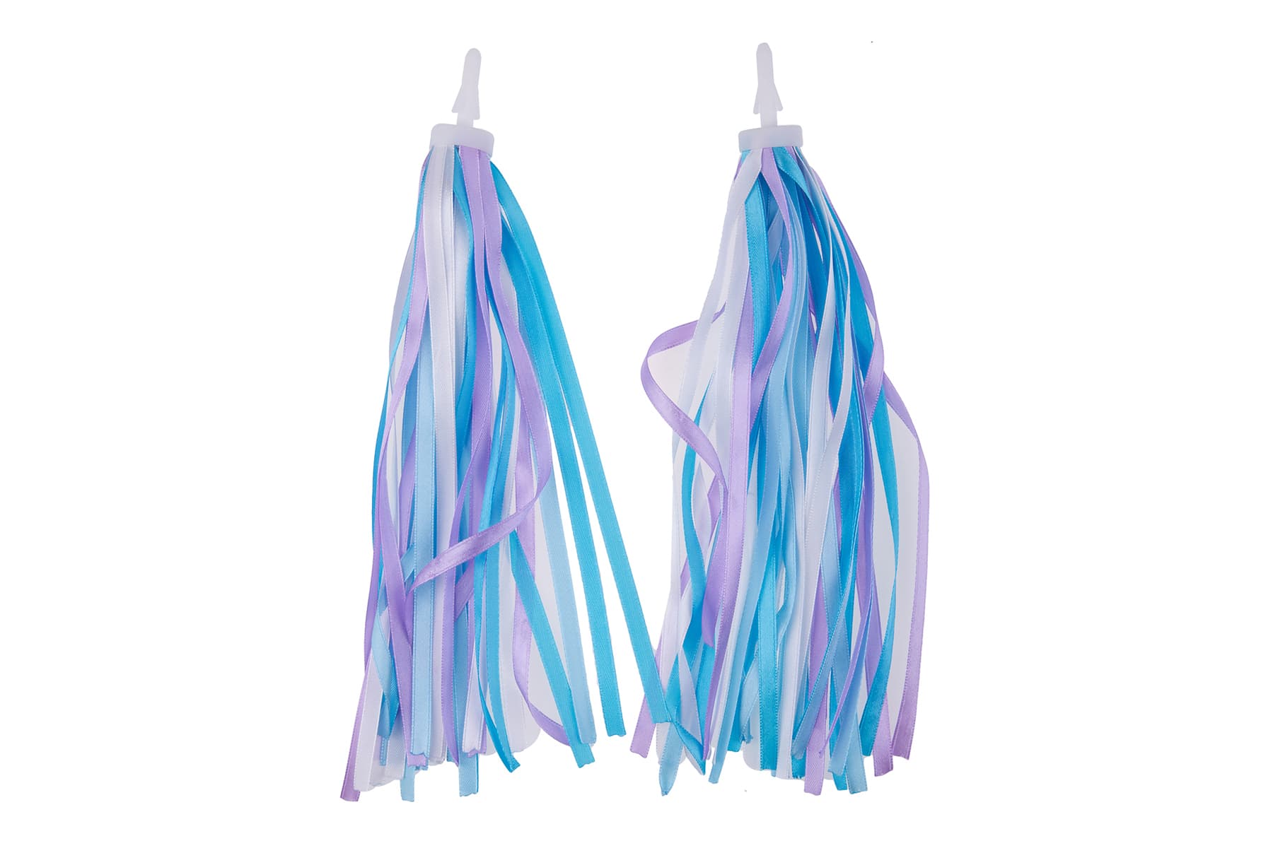 Кольорові стрічки (дощик) в ручку керма ONRIDE Shine 10 (блакитний/рожевий/білий) тканина