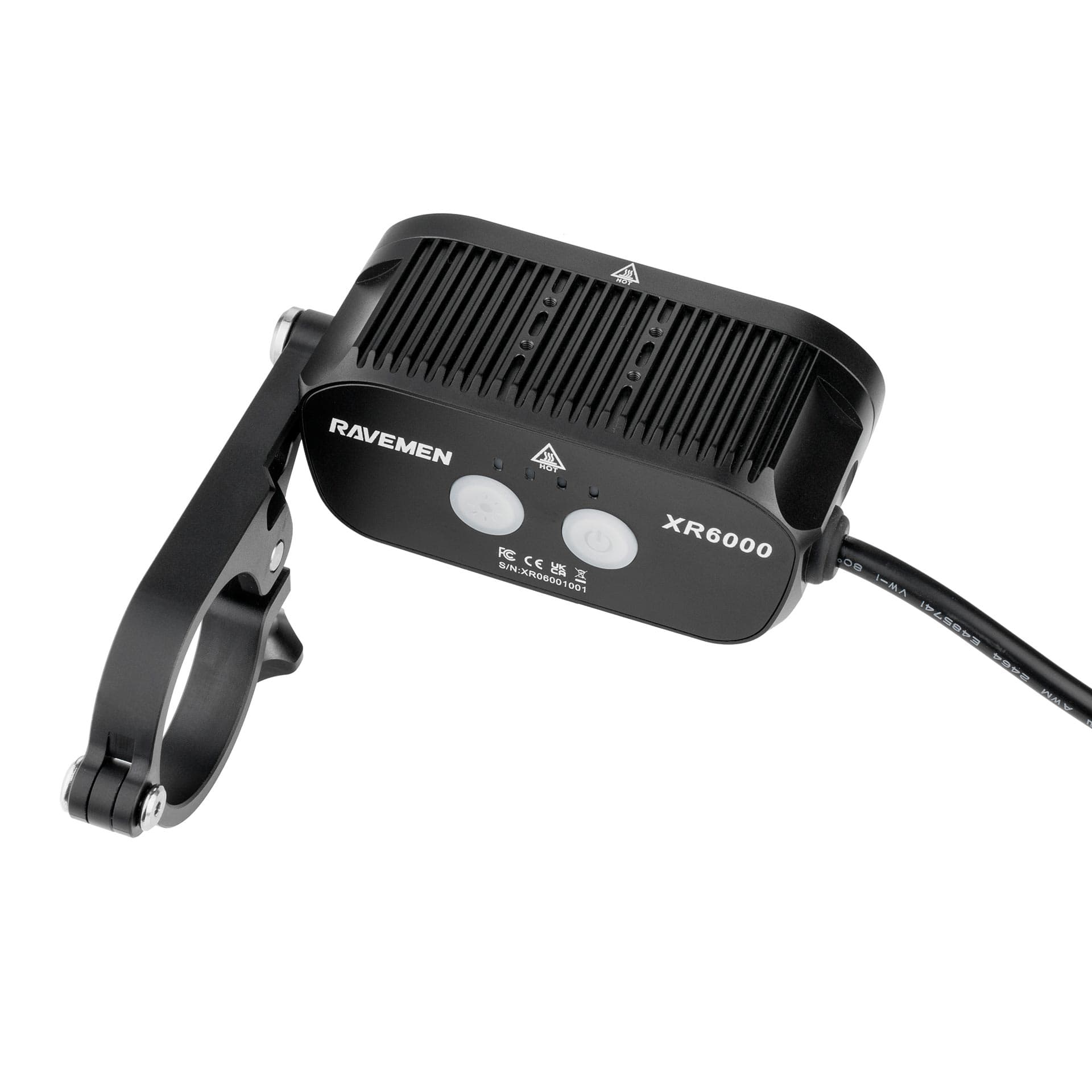 Велосипедна фара Ravemen XR6000 (6000 lm, 8000 mAh) зовнішня батарея, бездротова кнопка — мініатюра 7