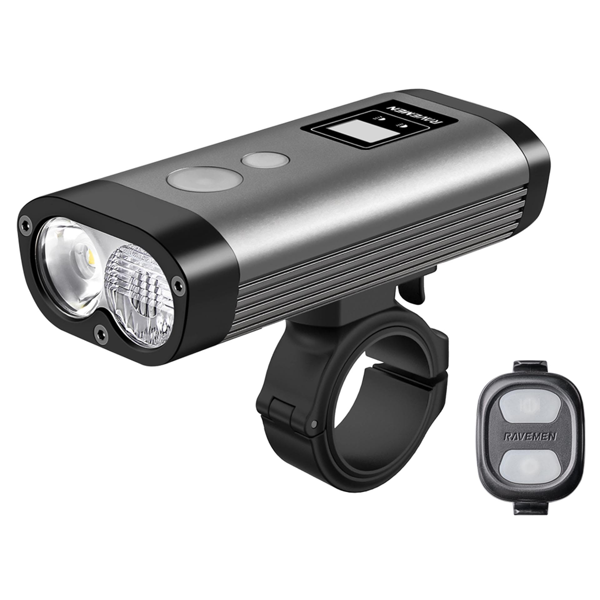 Велосипедна фара Ravemen PR2000 (2000 lm, 6000 mAh) бездротова кнопка — фото 1