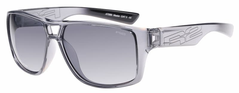 Окуляри R2 MASTER grey-black (TR90), лінза smoke (Polarized TAC), покриття flash mirror, кат. 3 — фото 1