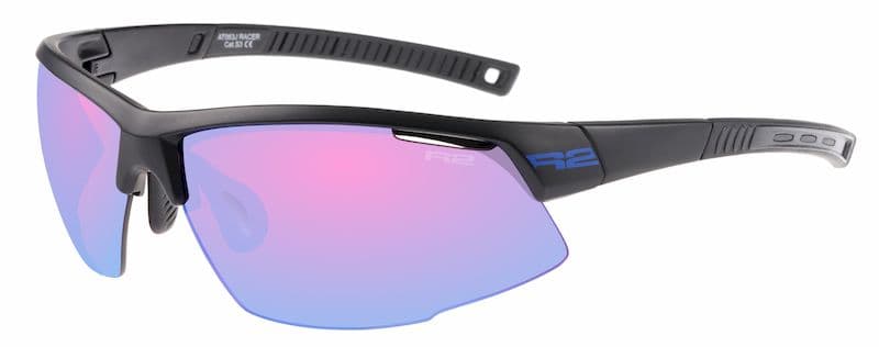 Окуляри R2 RACER black (TR90), лінза brown (HD BlueLight Block), покриття blue revo, кат. 3 — фото 1