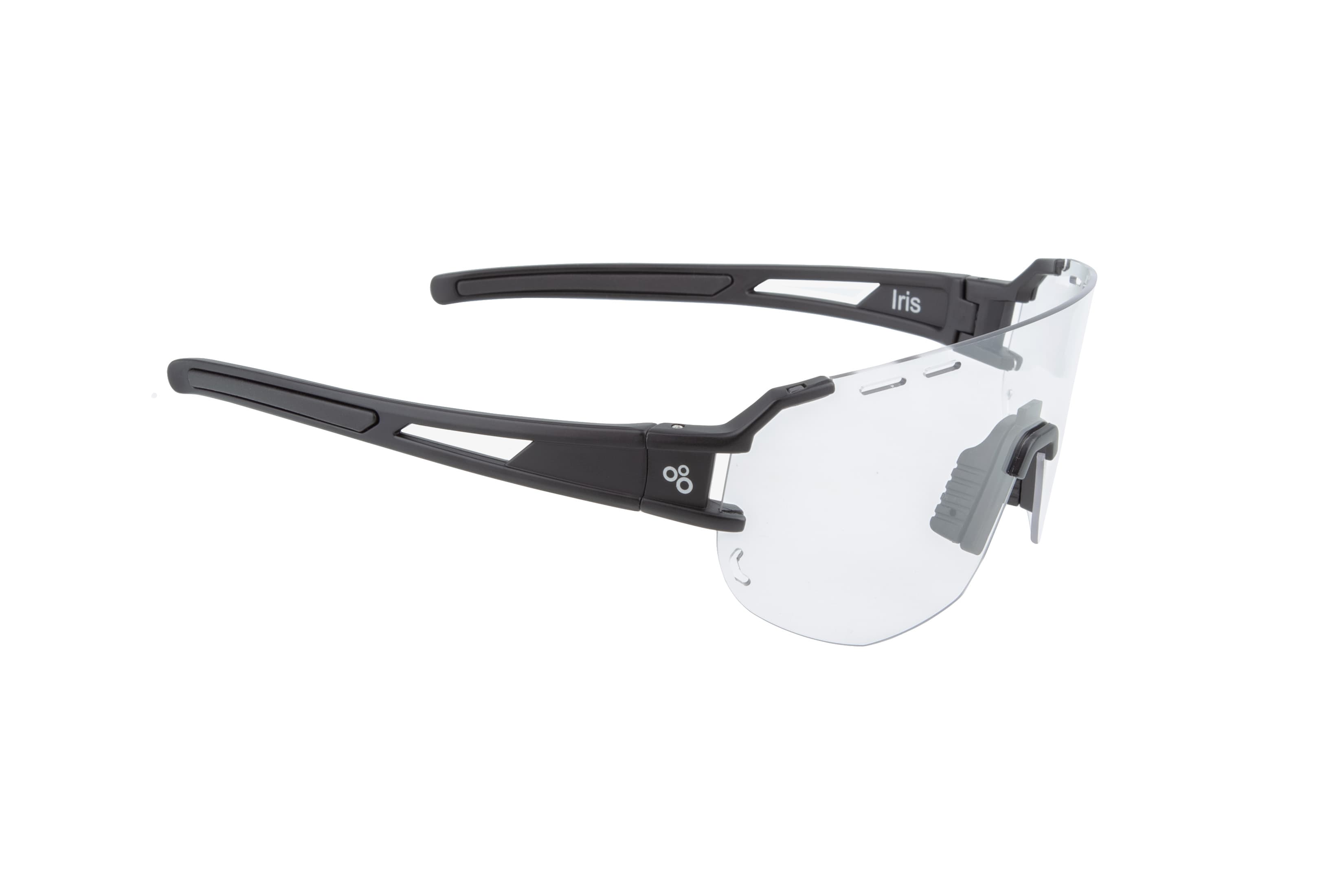 Окуляри ONRIDE CL Iris, чорні з лінзами Clear (100%) у жорсткому чохлі — фото 1